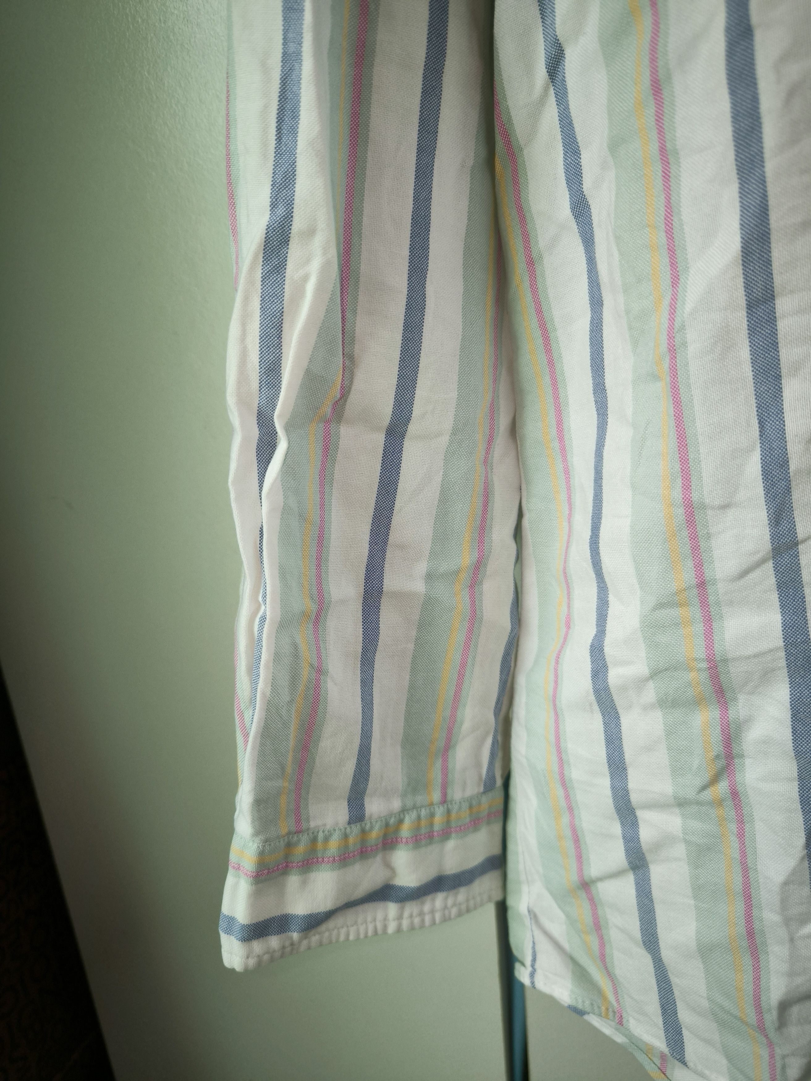 Vintage Vintage Work Stone Island Mandarin Collar Striped Size US L / EU 52-54 / 3 - 15 Thumbnail