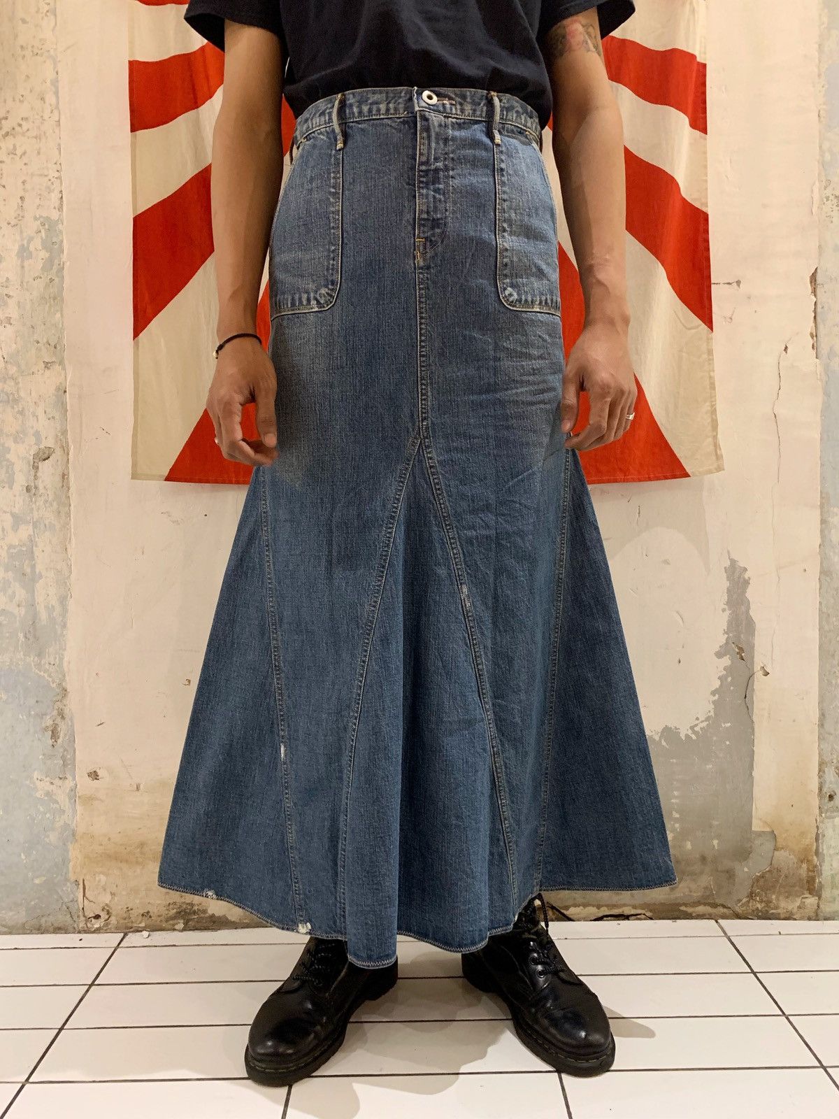 Japanese Brand × Kapital Kapital Skirt Flared Denim Pants Size US 30 / EU 46 - 1 Thumbnail
