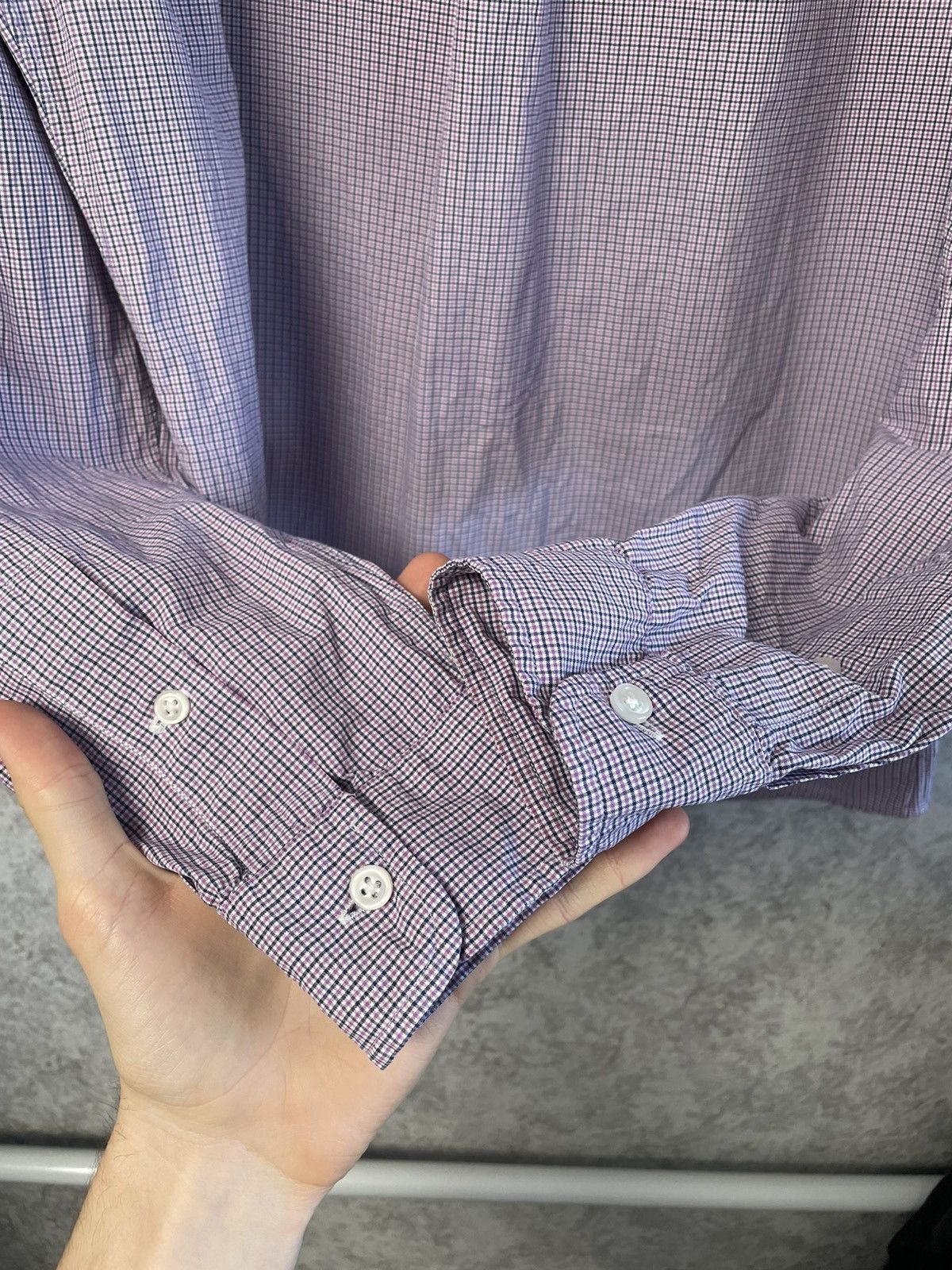 Polo Ralph Lauren Vintage Polo Ralph Lauren Purple Checkered Long Sleeve Shirt Size US M / EU 48-50 / 2 - 15 Thumbnail