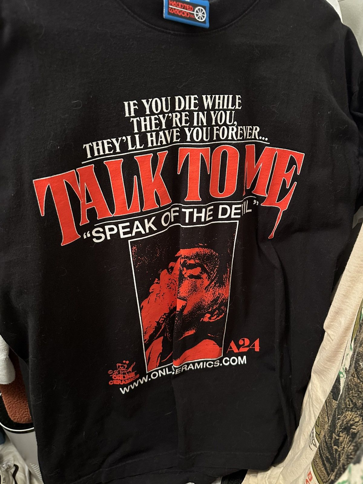 A24 × Online Ceramics Online Ceramics x A24 Talk to Me graphic t-shirt. Size US L / EU 52-54 / 3 - 1 Thumbnail