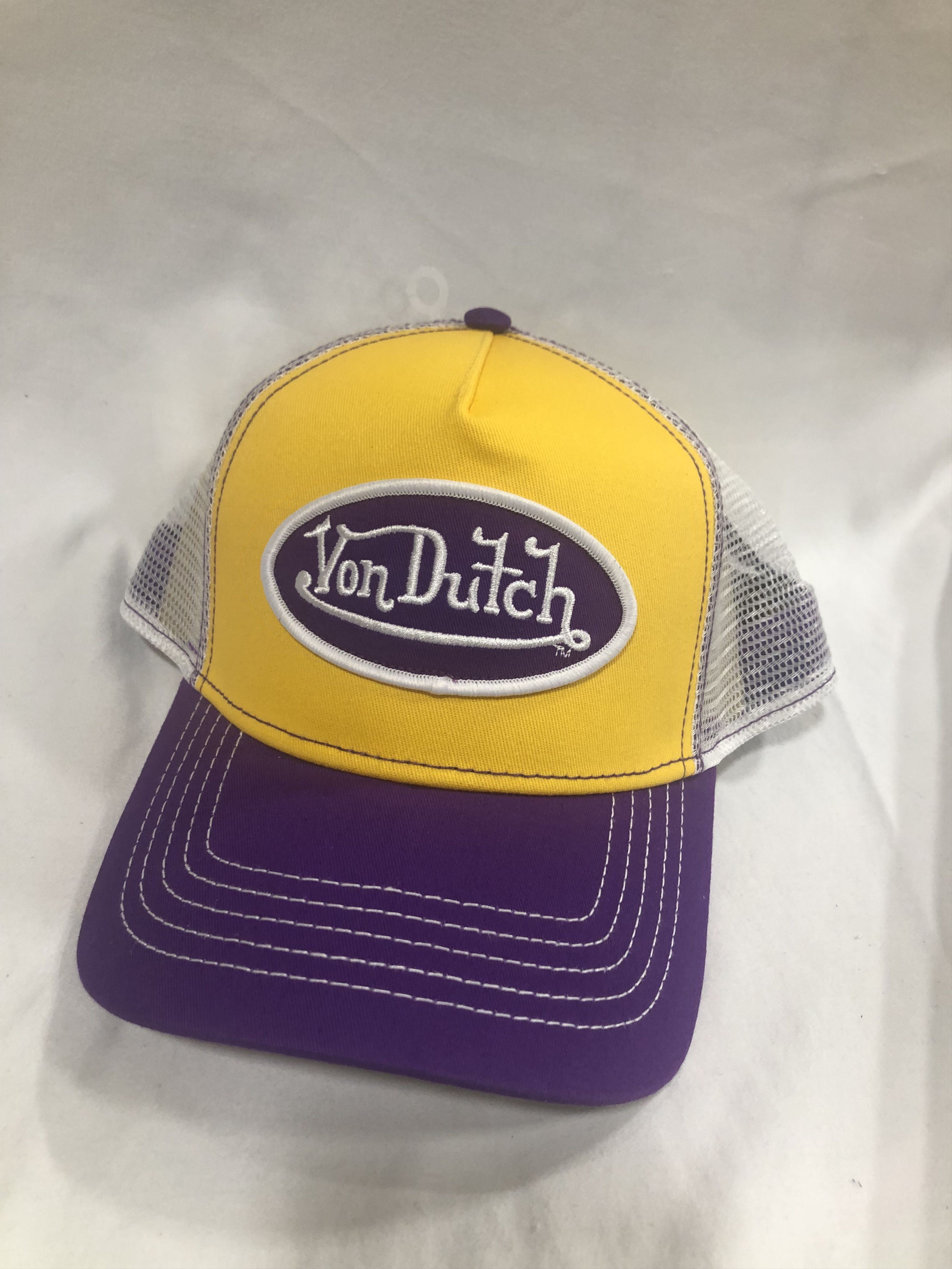 Von Dutch Von Dutch Purple/Yellow Trucker Hat (VH32) Size ONE SIZE - 1 Thumbnail