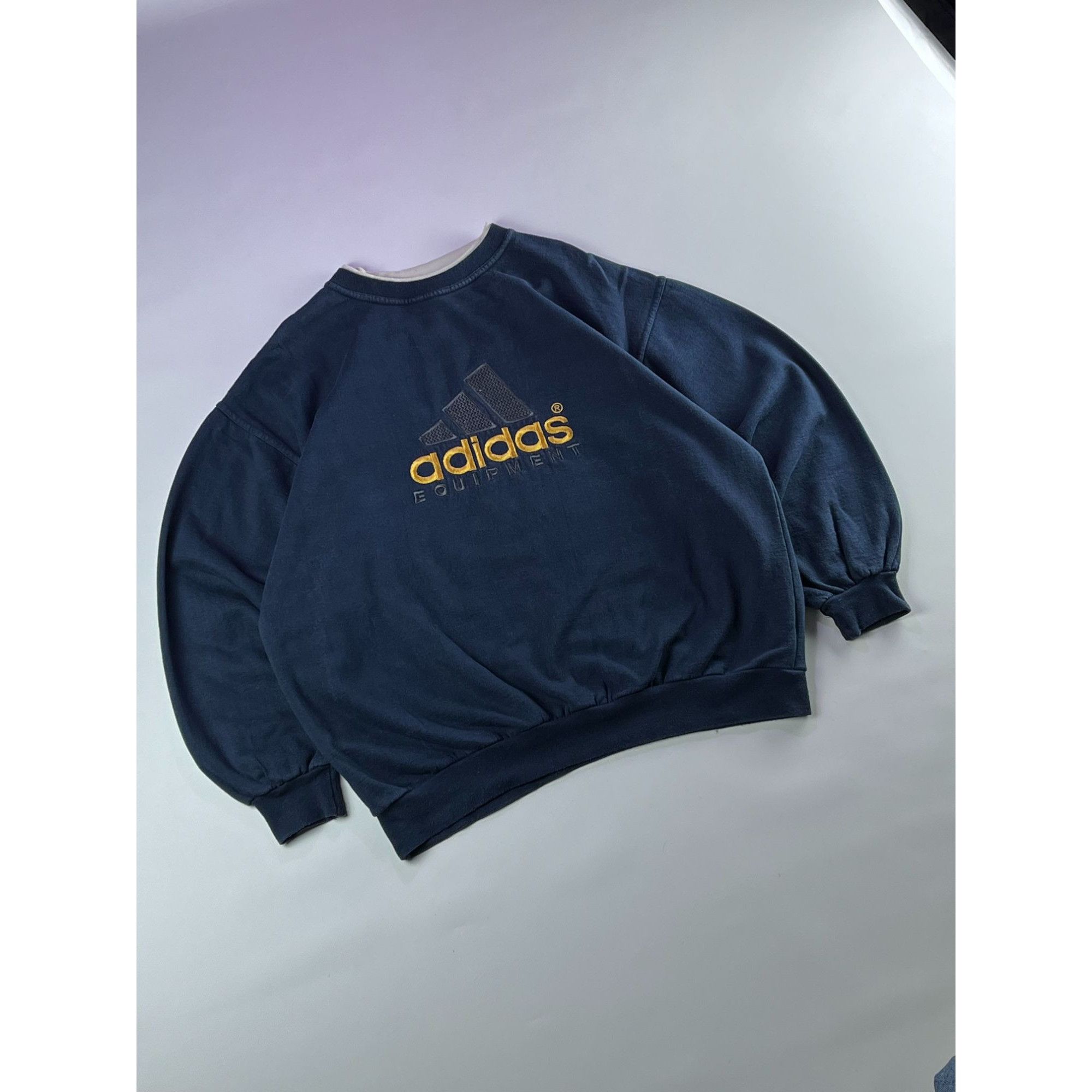 Adidas × Vintage 90s Adidas Equipment Rare Vintage Center Logo Sweatshirt Size US M / EU 48-50 / 2 - 5 Thumbnail