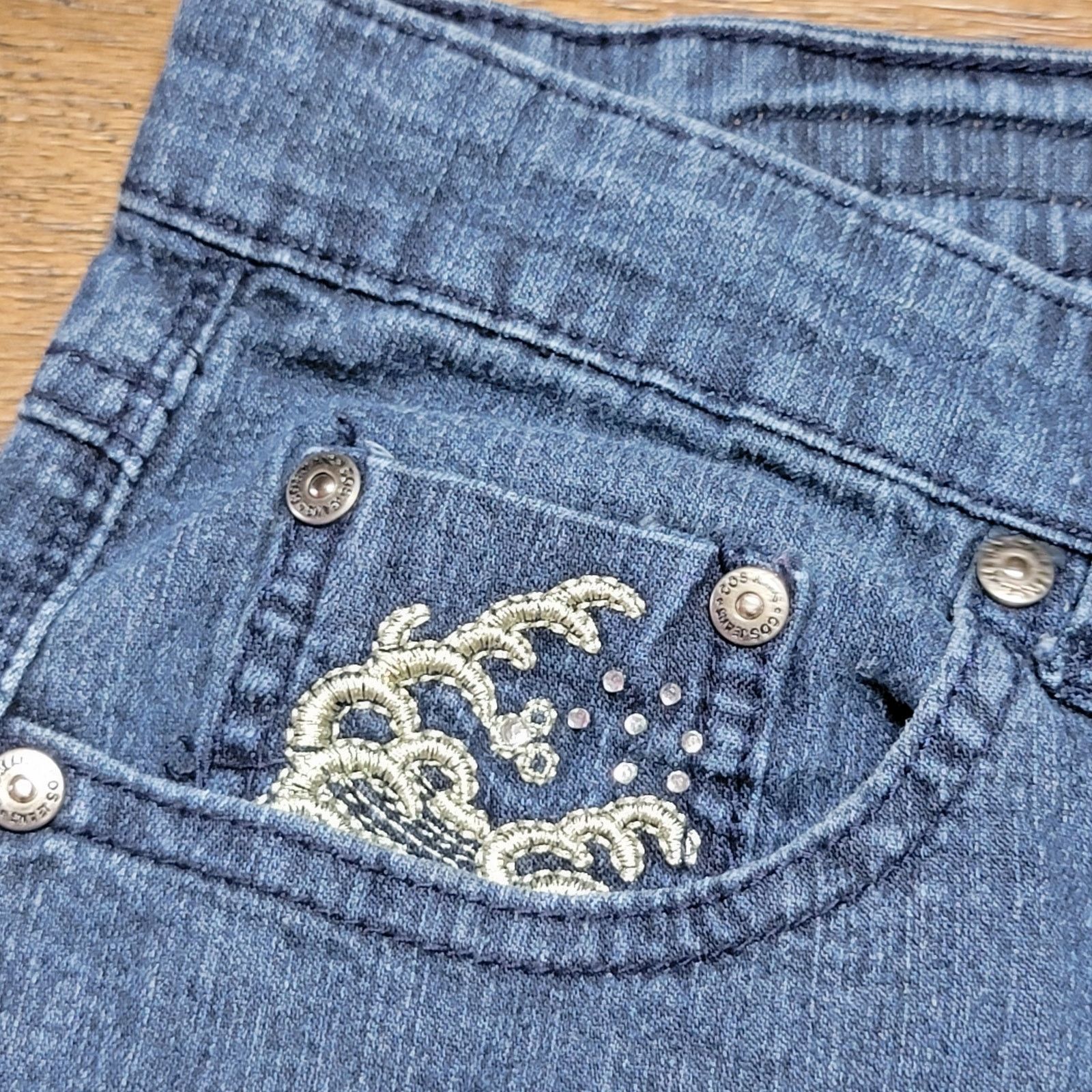 Other CosJeans Denim Capris w/ Bling - Size 10 Size 32" / US 10 / IT 46 - 3 Thumbnail