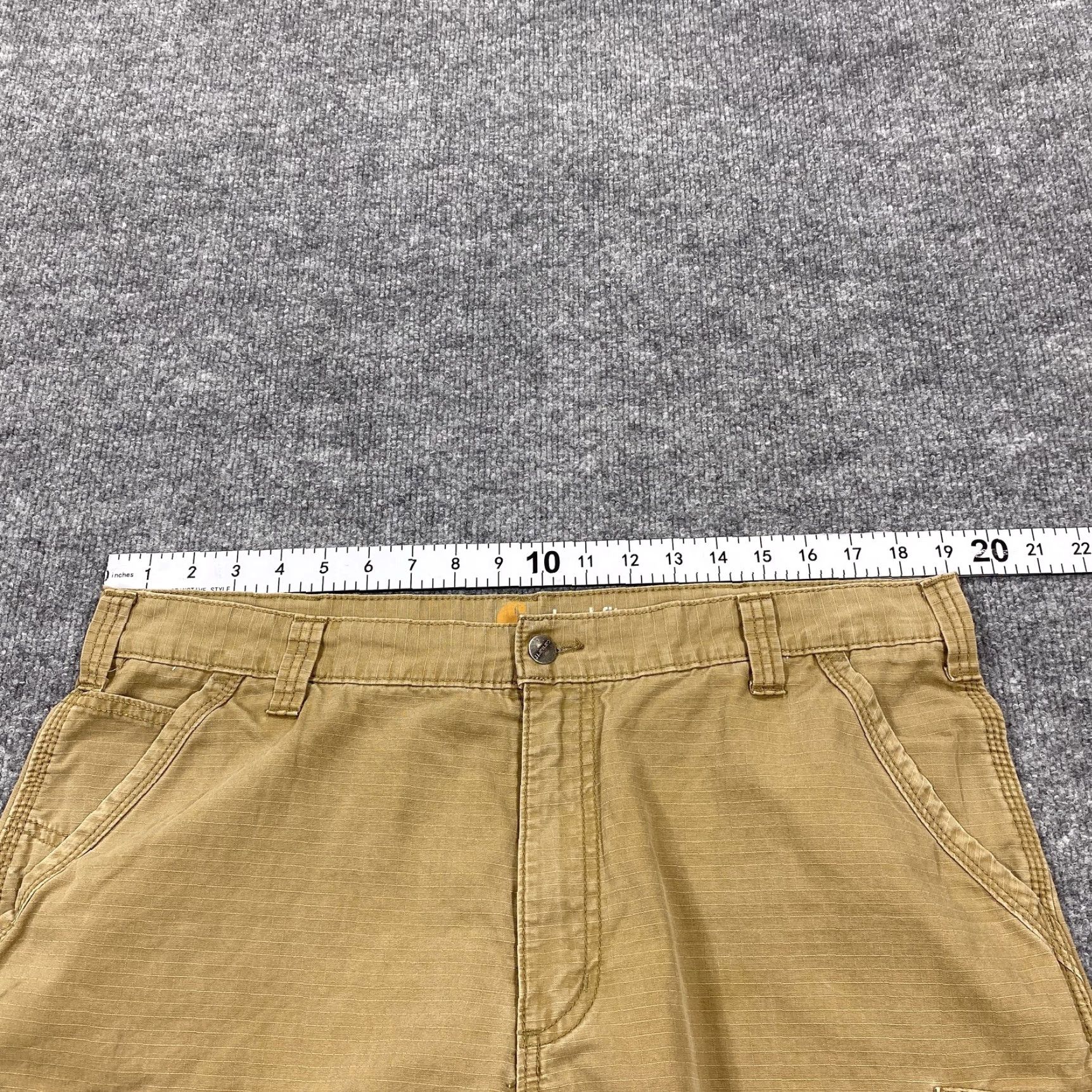 Carhartt Carhartt Shorts Mens 38 Beige Cargo Relaxed Fit Pockets Workwear Size US 38 / EU 54 - 6 Thumbnail