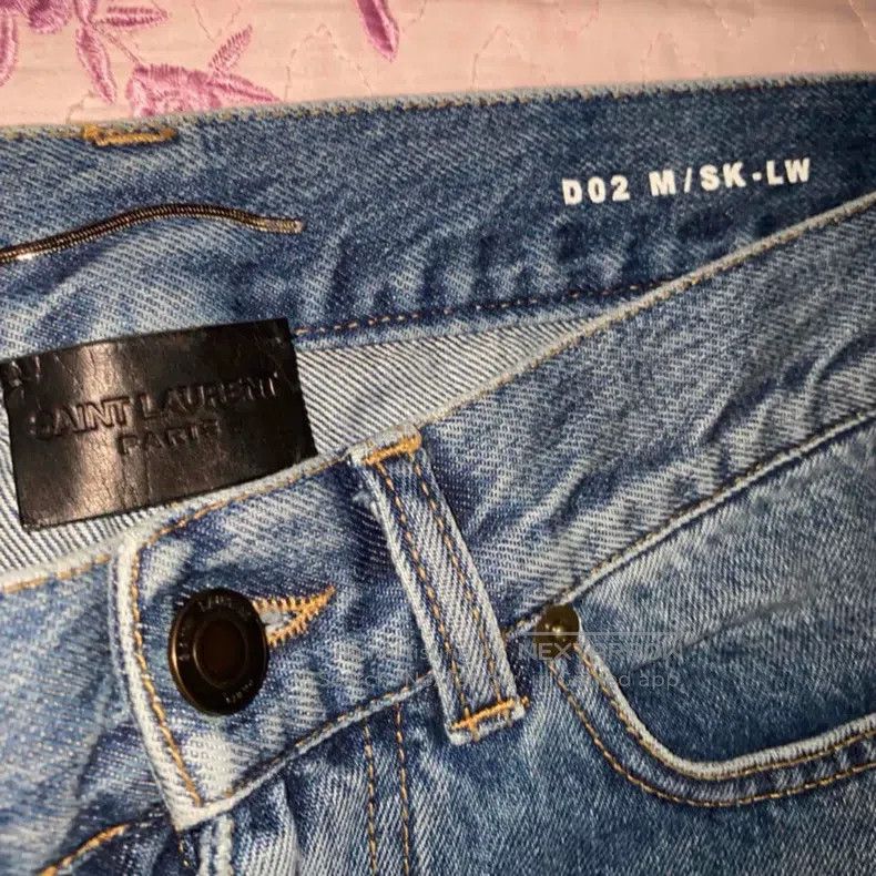 Saint Laurent Paris Saint Laurent Paris Wash cut denim pants size 31 i Size US 31 - 4 Thumbnail