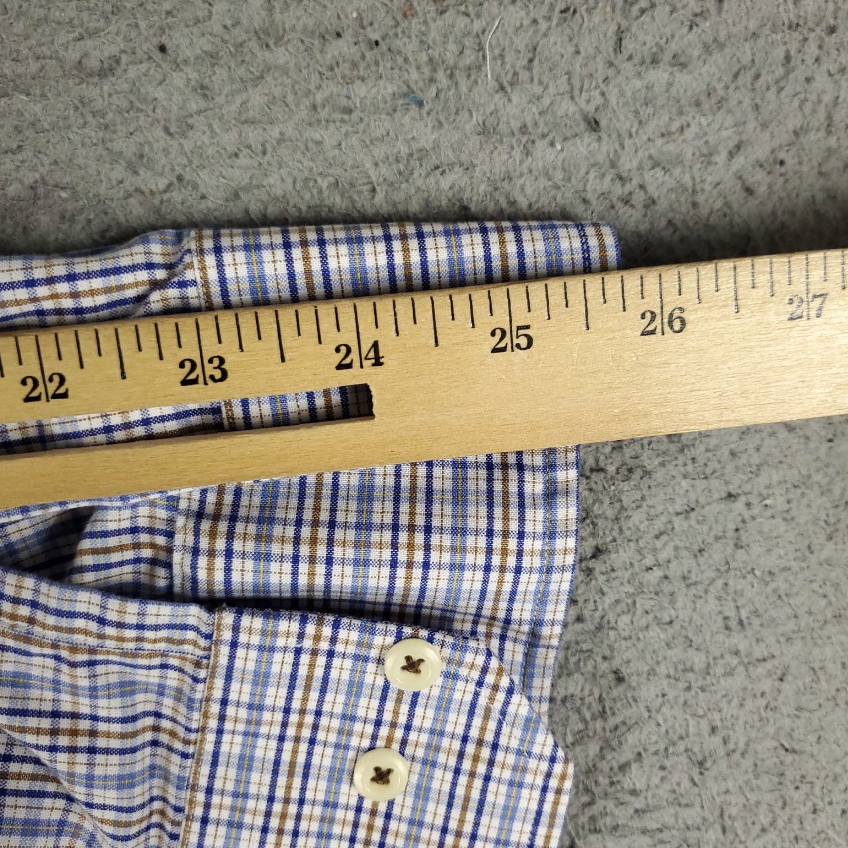 David Donahue David Donahue Shirt Mens Large Blue Plaid Button-Up Long Sleeve Casual Office Classic 90s? Size US L / EU 52-54 / 3 - 6 Thumbnail