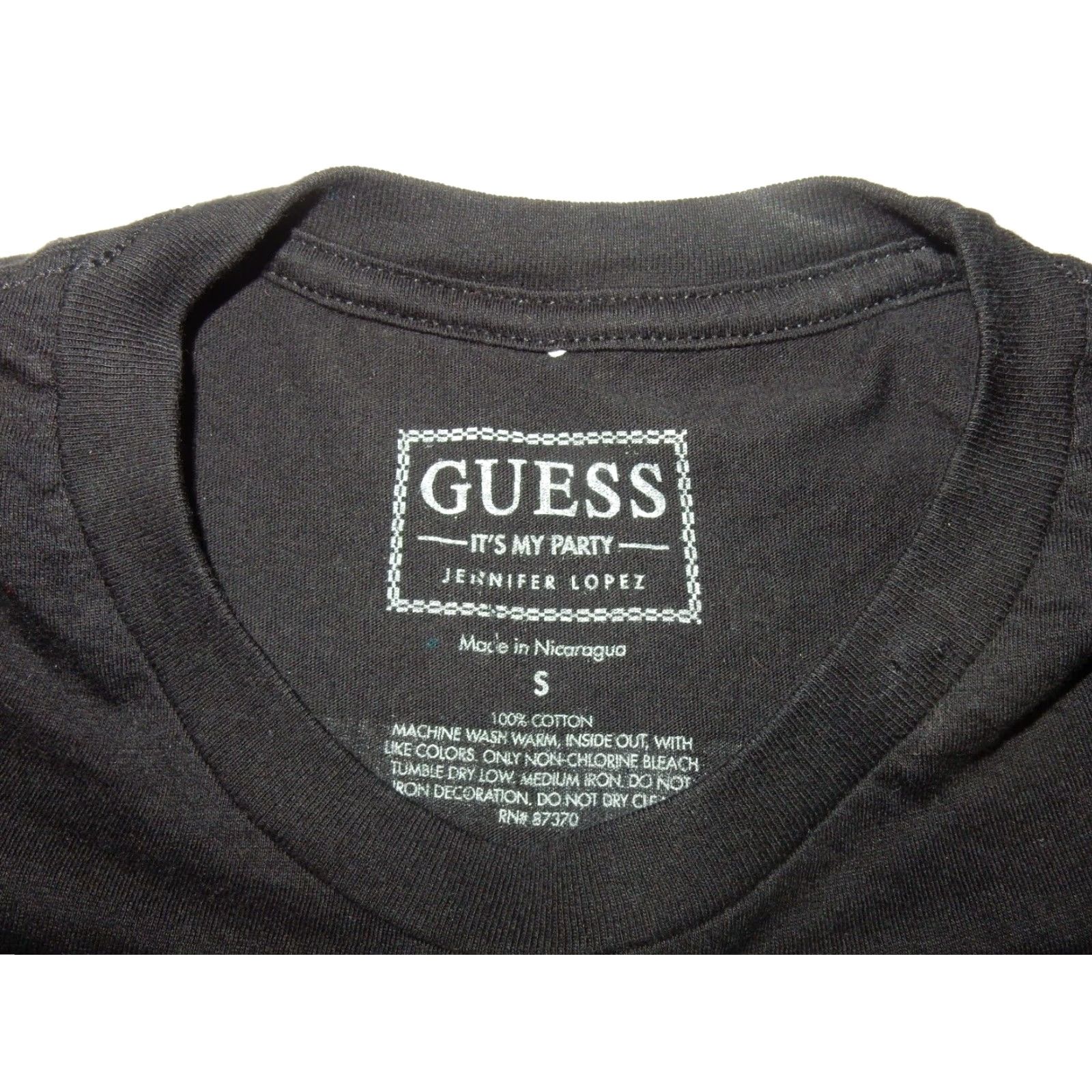 Guess GUESS Men T-Shirt S Black Jennifer Lopez 2019 Tour Graphic Print Cotton Size US S / EU 44-46 / 1 - 3 Thumbnail