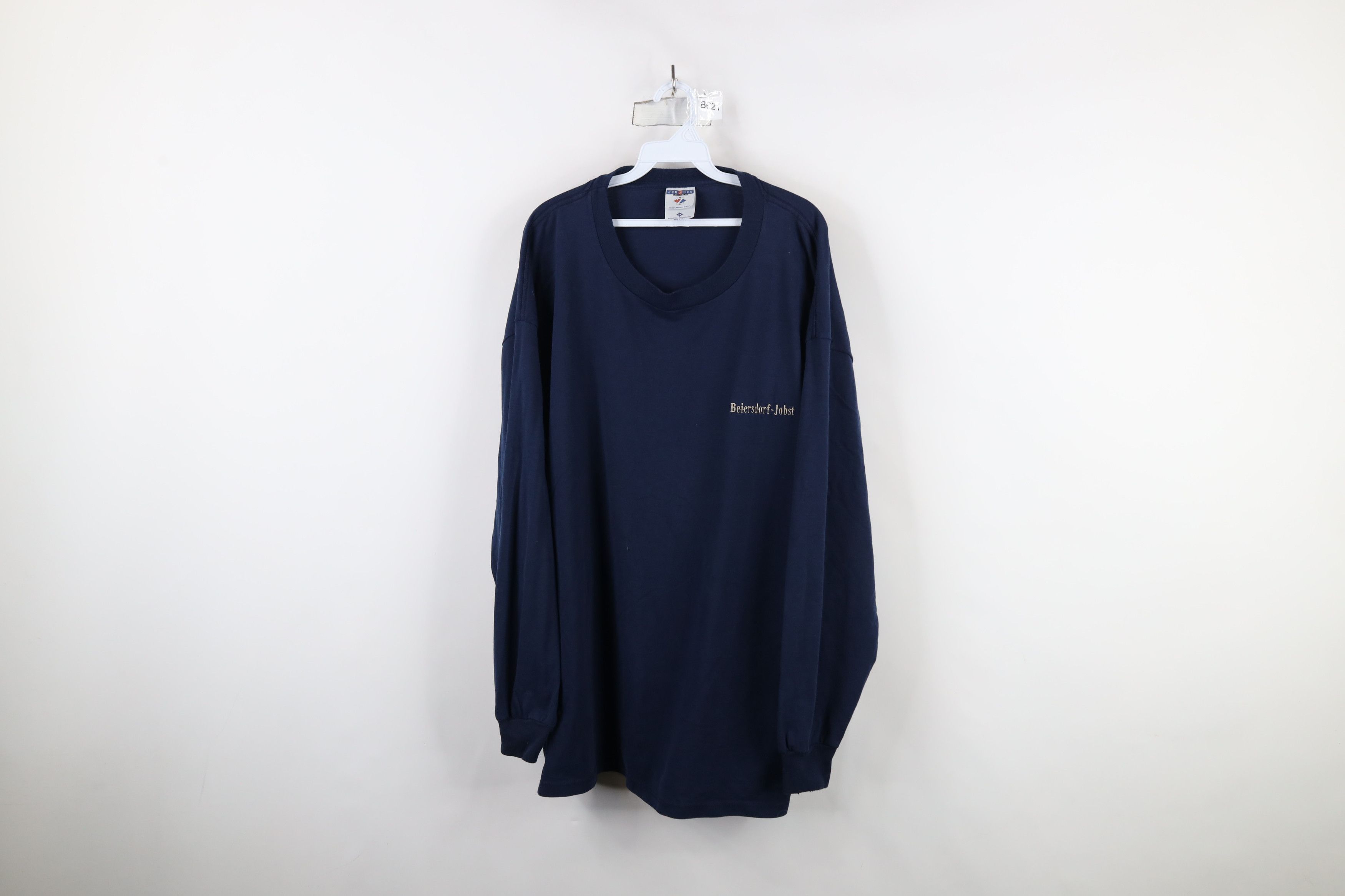 Vintage Vintage 90s Spell Beiersdorf Jobst Long Sleeve T-Shirt USA Size US XXL / EU 58 / 5 - 1 Thumbnail