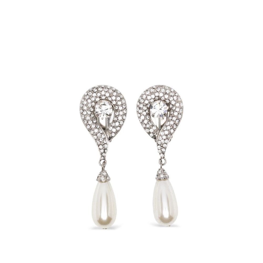 Alessandra Rich Alessandra Rich SILVER Earrings Size ONE SIZE - 1 Thumbnail