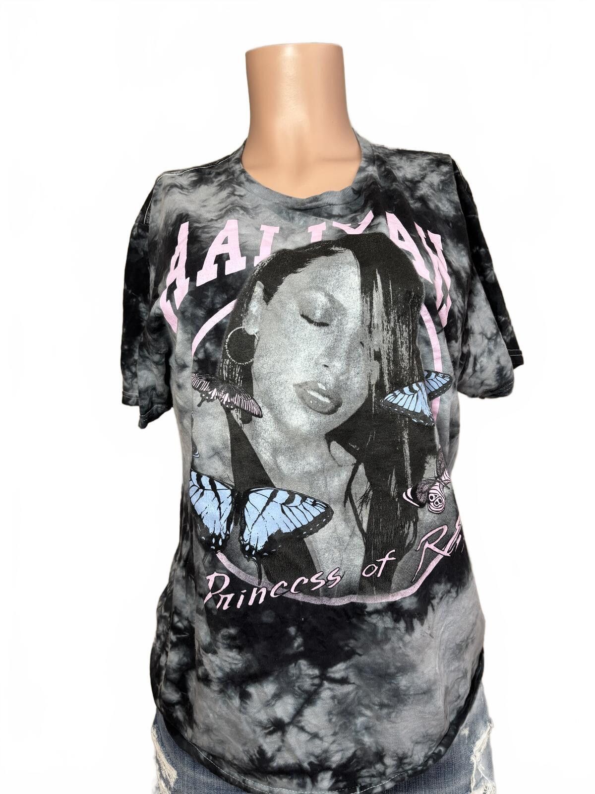 Other Tie Dye Aaliyah Princess of R&B Graphic T-Shirt. Medium. Size 32" / US 10 / IT 46 - 3 Thumbnail