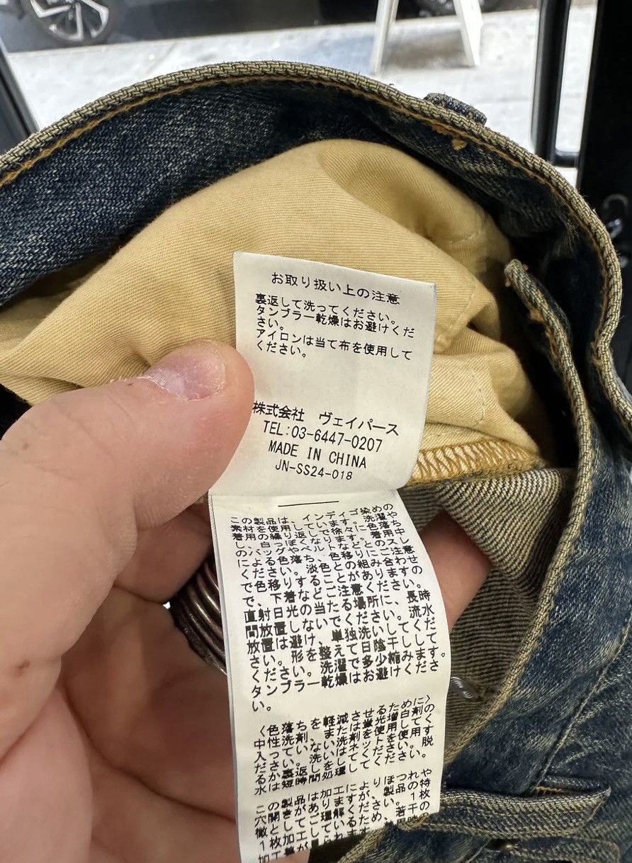 Japanese Brand Jun Nakayama FW24 Crash Denim Pants Indigo Size 28 Size US 28 / EU 44 - 5 Thumbnail