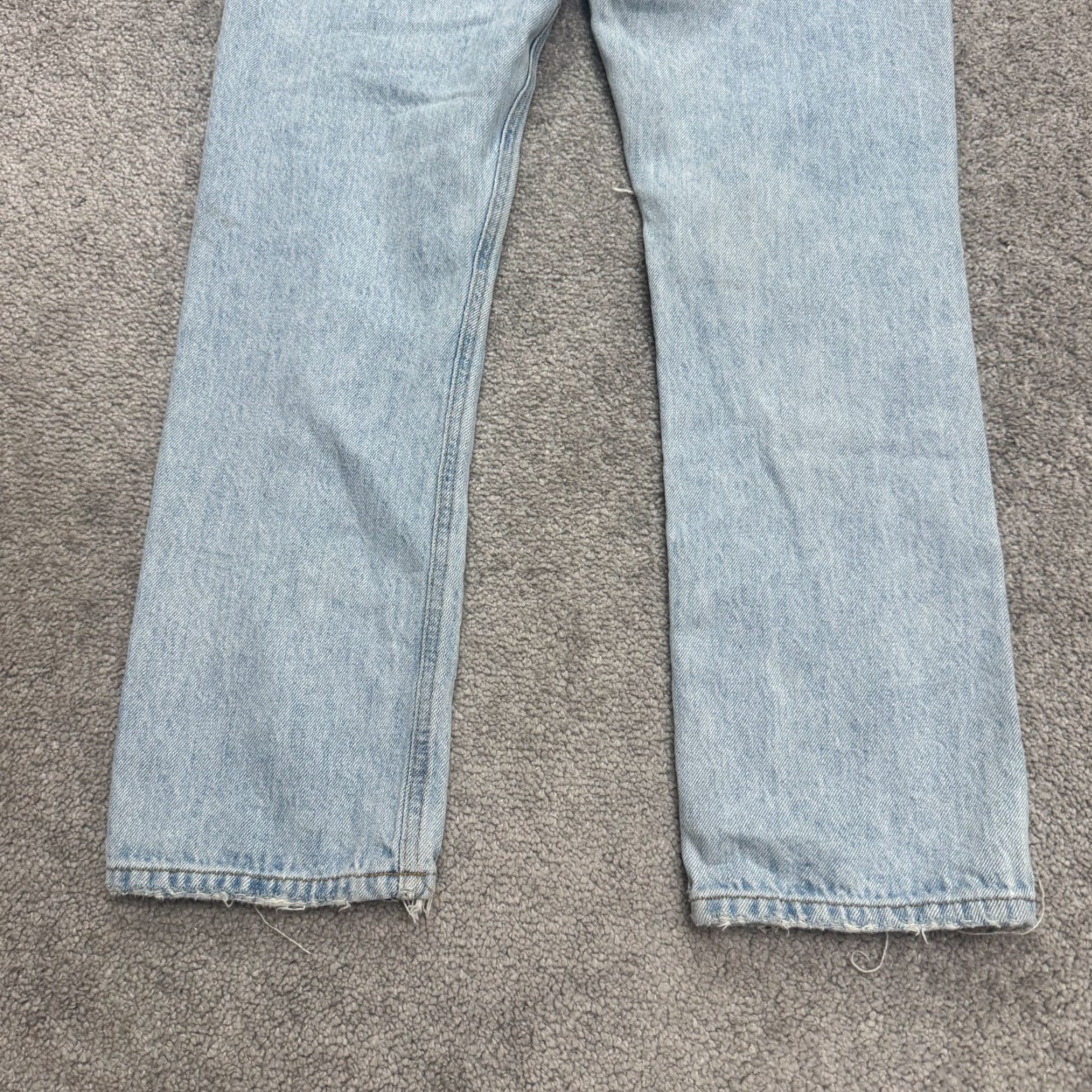 Agolde AGOLDE Jeans Womens 25 Light Wash Distressed Straight Crop High Rise Denim Pants Size 42" / US 20 - 4 Thumbnail