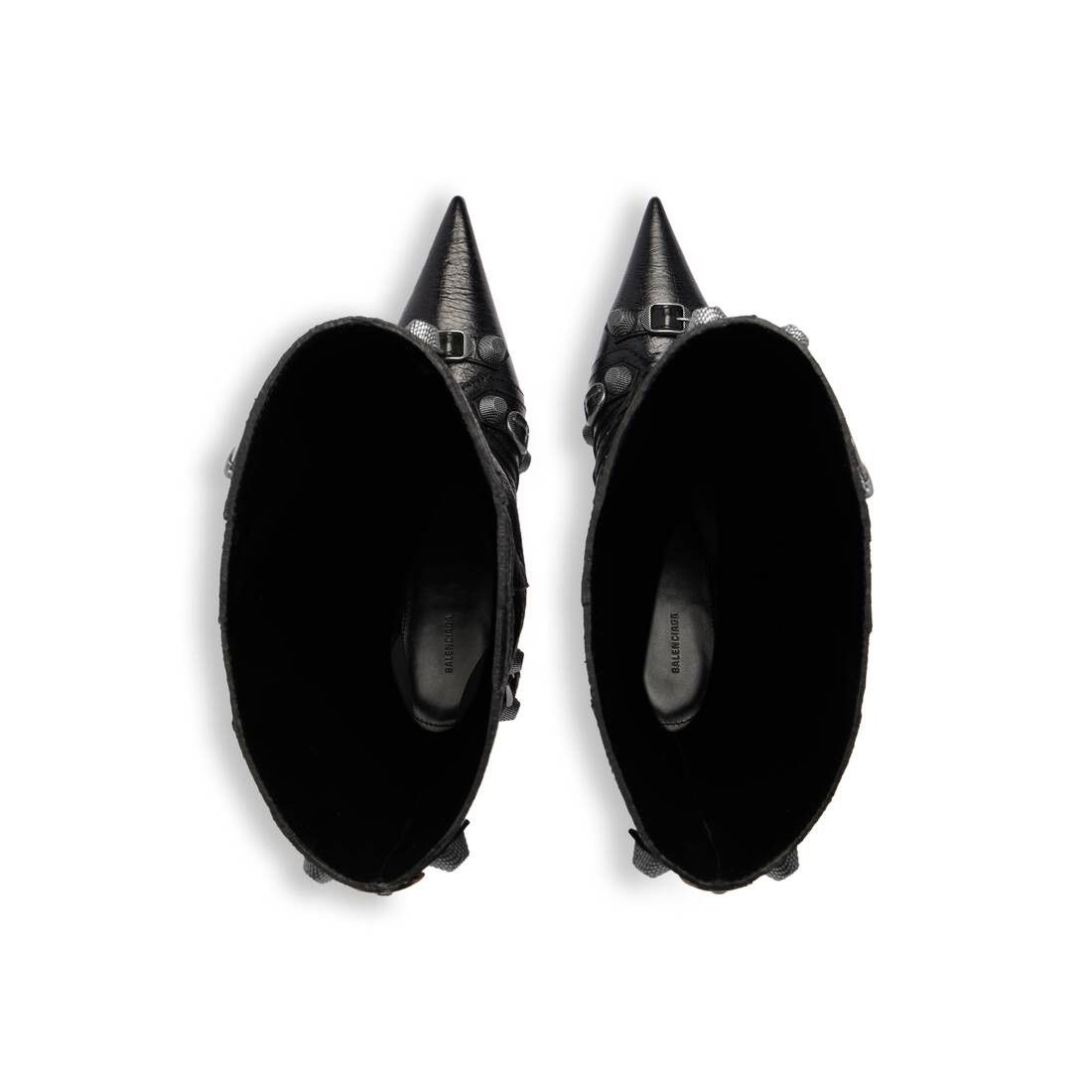 Balenciaga o1srvl11e1025 Cagole Wide Boots in Black Size US 8 / IT 38 - 6 Thumbnail