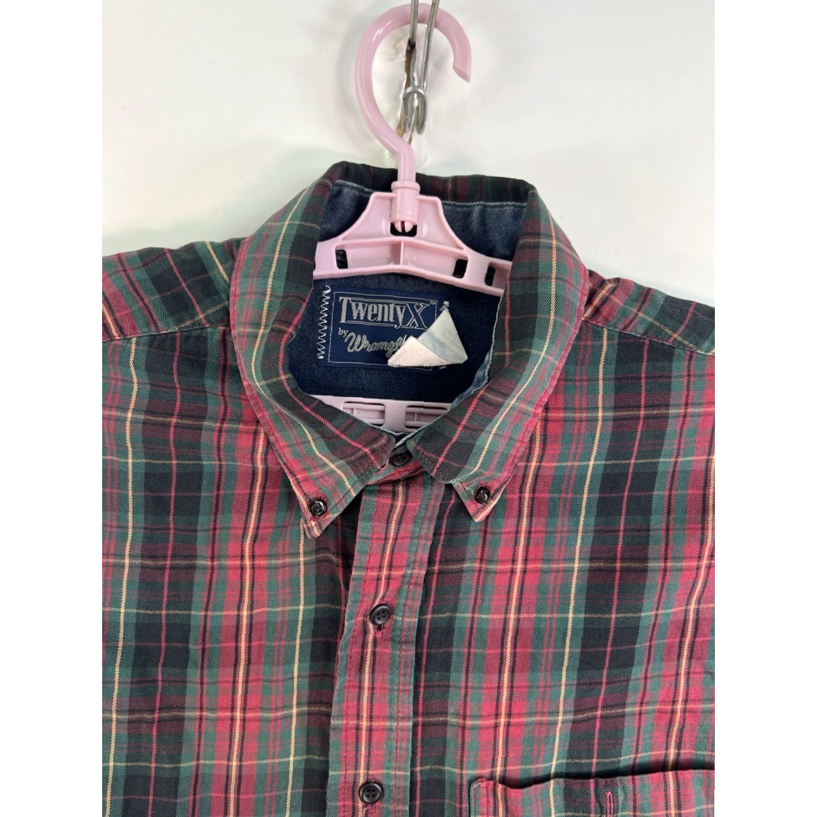 Wrangler Wrangler 20X Plaid Button-Up Shirt Mens 2XL Red Long Sleeve Western Size US XXL / EU 58 / 5 - 3 Thumbnail