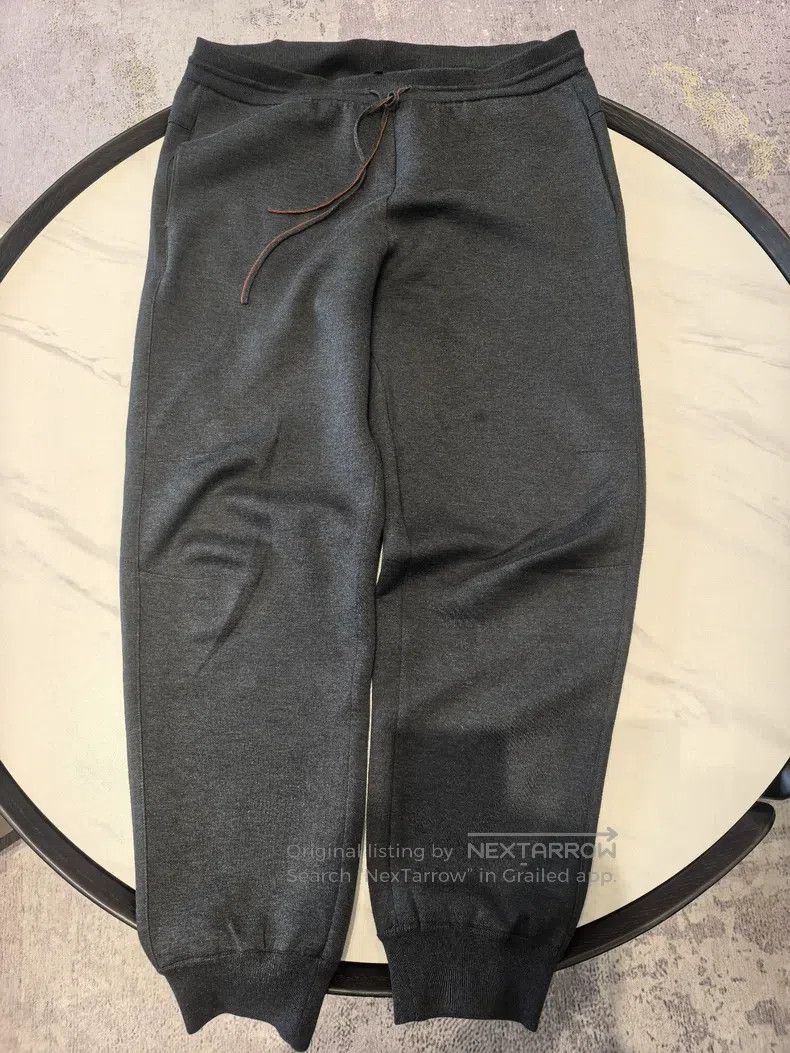 Loro Piana Loro Piana size XL Dark gray drawstring sport pants Size US 26 / EU 42 - 1 Thumbnail