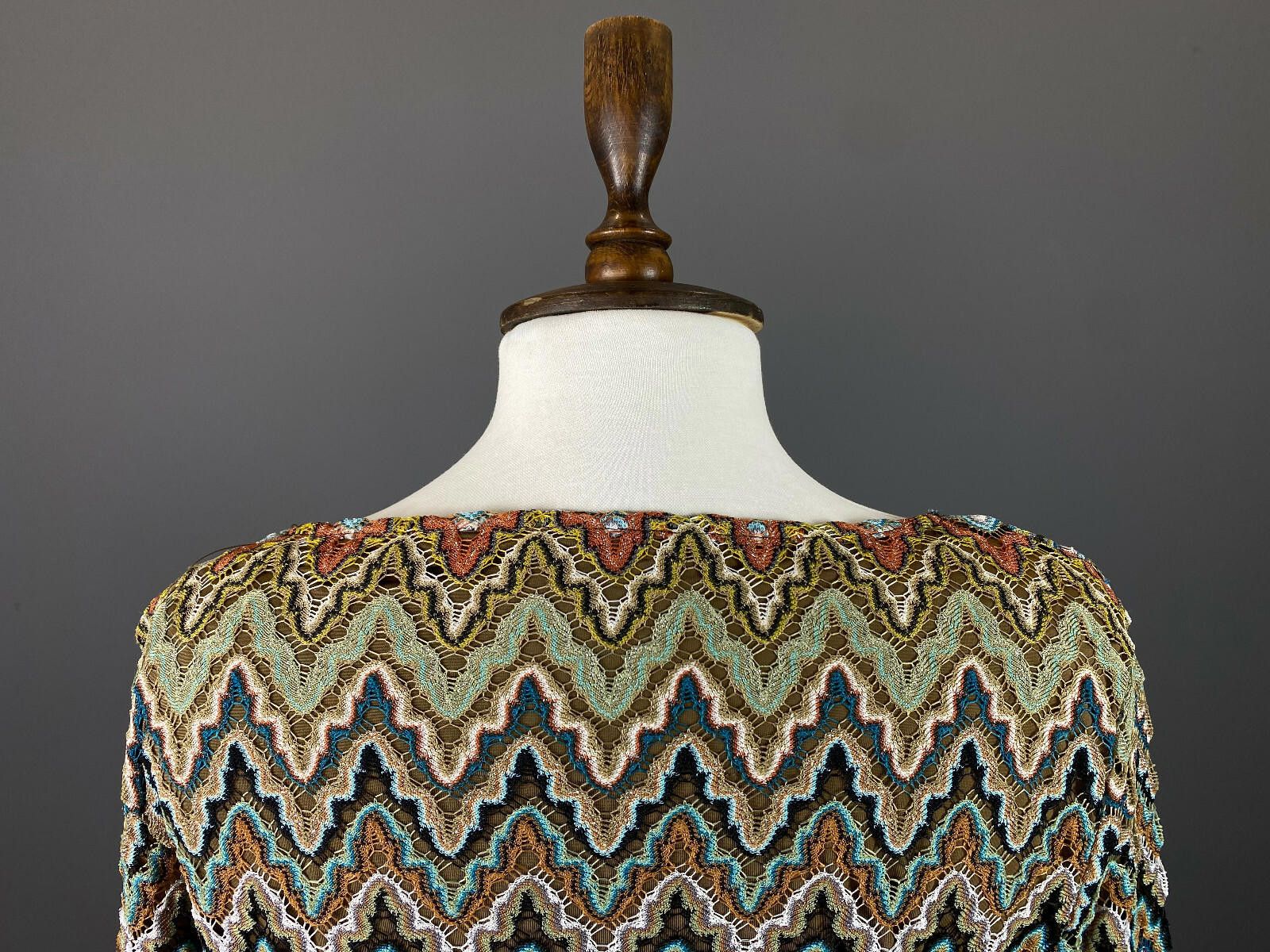 Designer Ana Alcazar Multicolor Geometric Pullover Sweater Size 38 Size M / US 6-8 / IT 42-44 - 6 Thumbnail