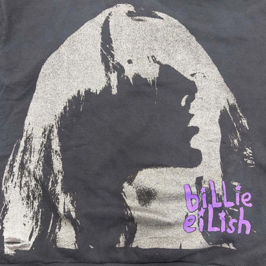 Billie Eilish NEW Billie Eilish Blohsh Princess Blurry Hoodie LARGE Size US L / EU 52-54 / 3 - 6 Thumbnail