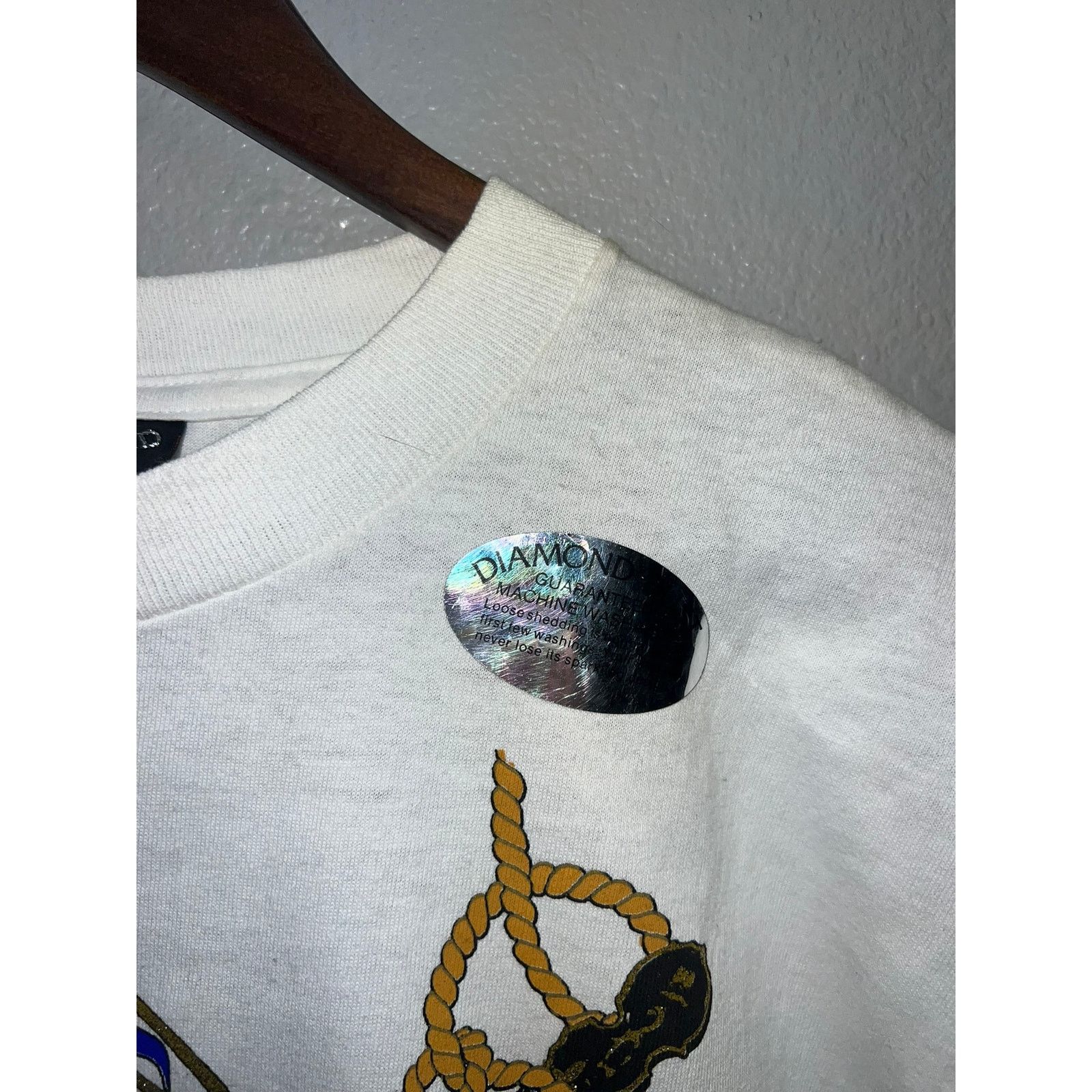 Vintage Vintage Diamond Dust Shirt Guitar Musical Notes Music Tee 2X Size US XXL / EU 58 / 5 - 7 Thumbnail