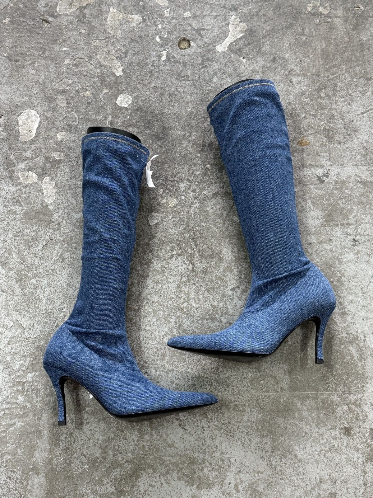 Diesel Archive Diesel Vintage Denim Heels Size US 5 / IT 35 - 1 Thumbnail