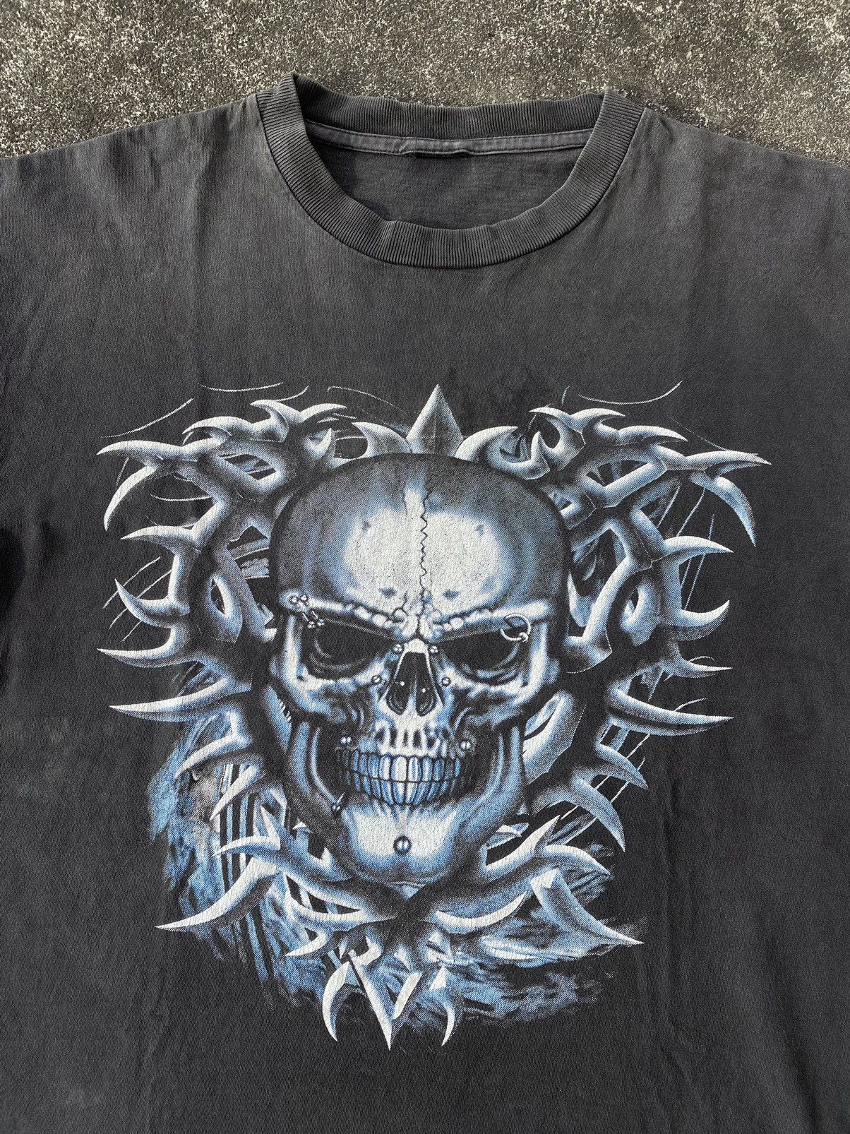 If Six Was Nine × Vintage vintage skull tribal t-shirt Size US L / EU 52-54 / 3 - 3 Thumbnail