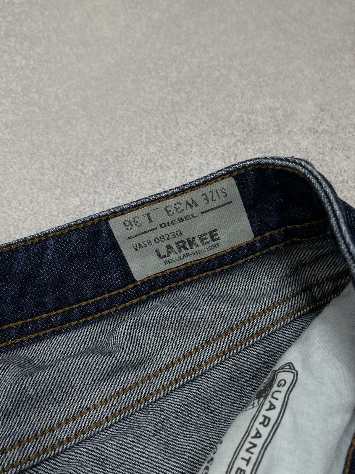 Diesel Mens Diesel Larkee Denim Jeans Blue Y2K Size US 33 - 15 Thumbnail