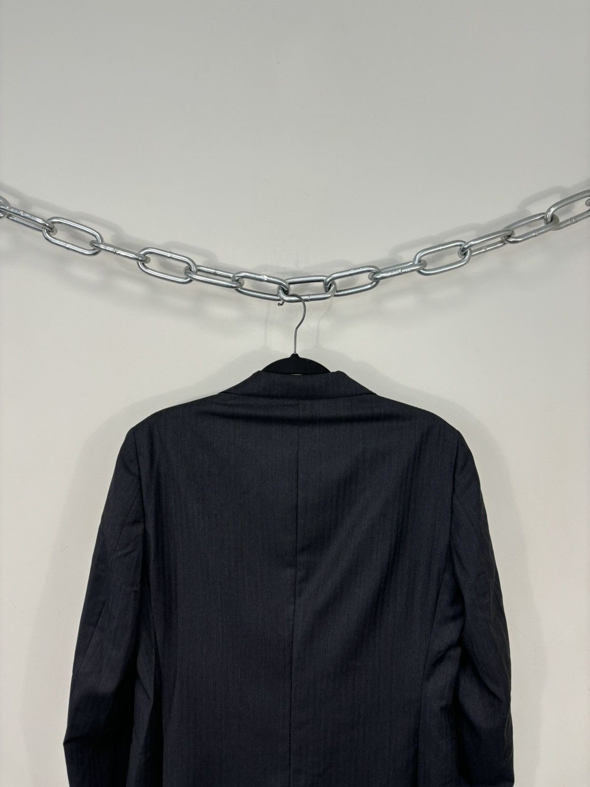 Luigi Bianchi Luigi Bianchi Sartoria Men’s Herringbone Wool Blazer Jacket Size 38R - 17 Thumbnail