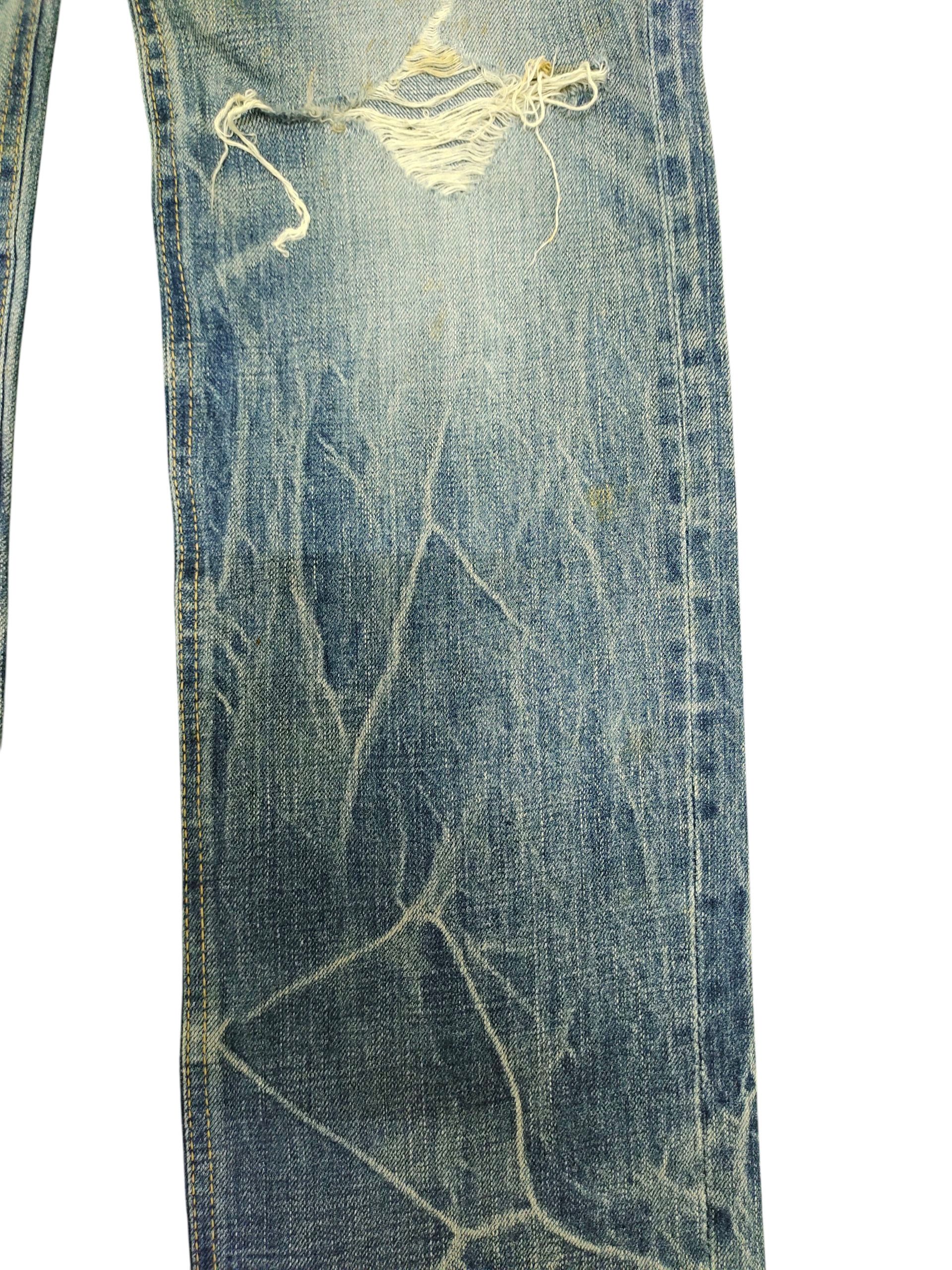 Kapital Distress Jeans Brappers Union Made Rusty Clawmark Grunge Size US 31 - 3 Thumbnail