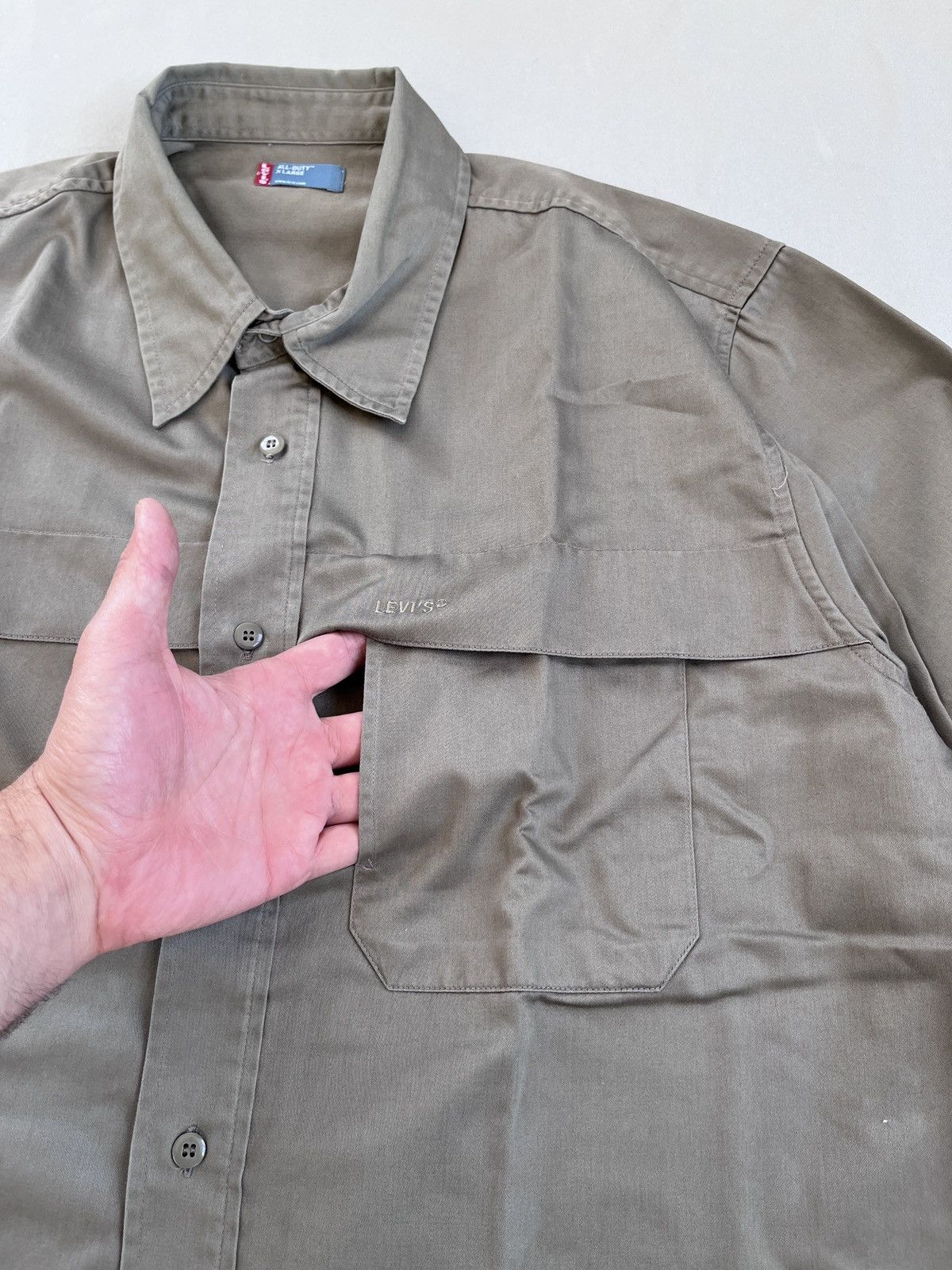 Levi's Levi's All Duty Military Workwear Field Shirt Size US XL / EU 56 / 4 - 5 Thumbnail