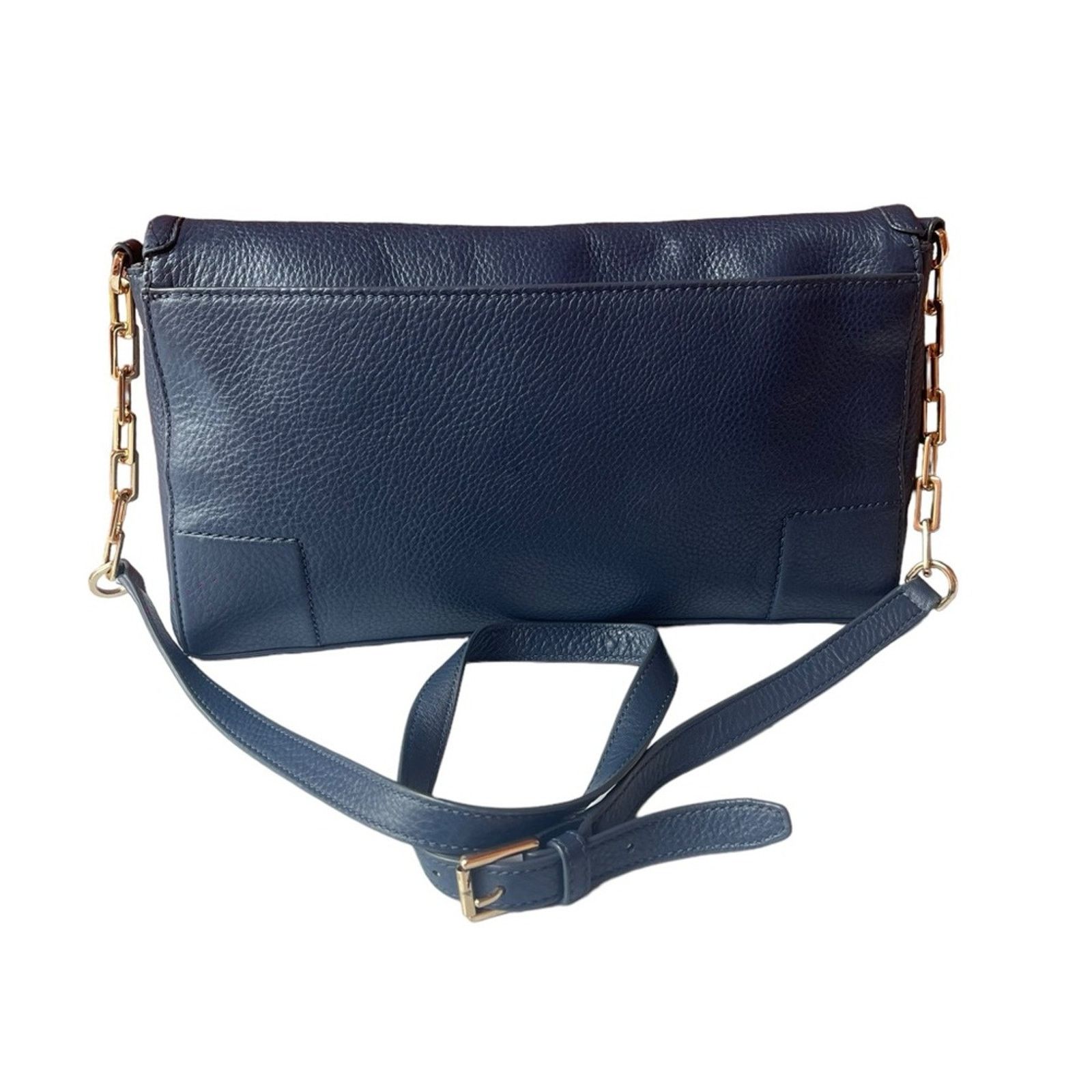 Tory Burch Tory Burch Britten Leather Fold Over Crossbody Bag Size ONE SIZE - 3 Thumbnail