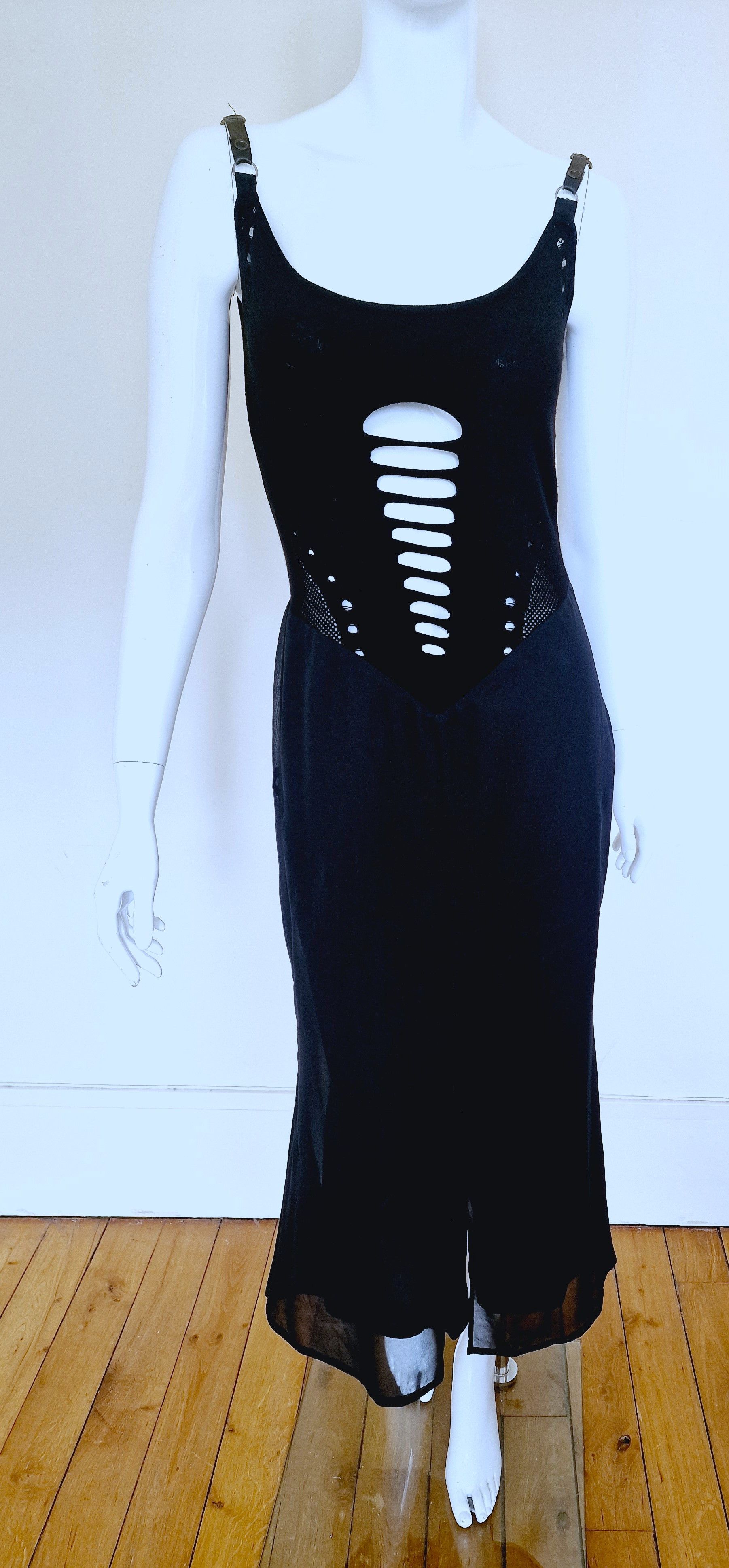 Versace Gianni Versace Cutout Cut Out Net Bondage Medium LargeDress Size M / US 6-8 / IT 42-44 - 3 Thumbnail