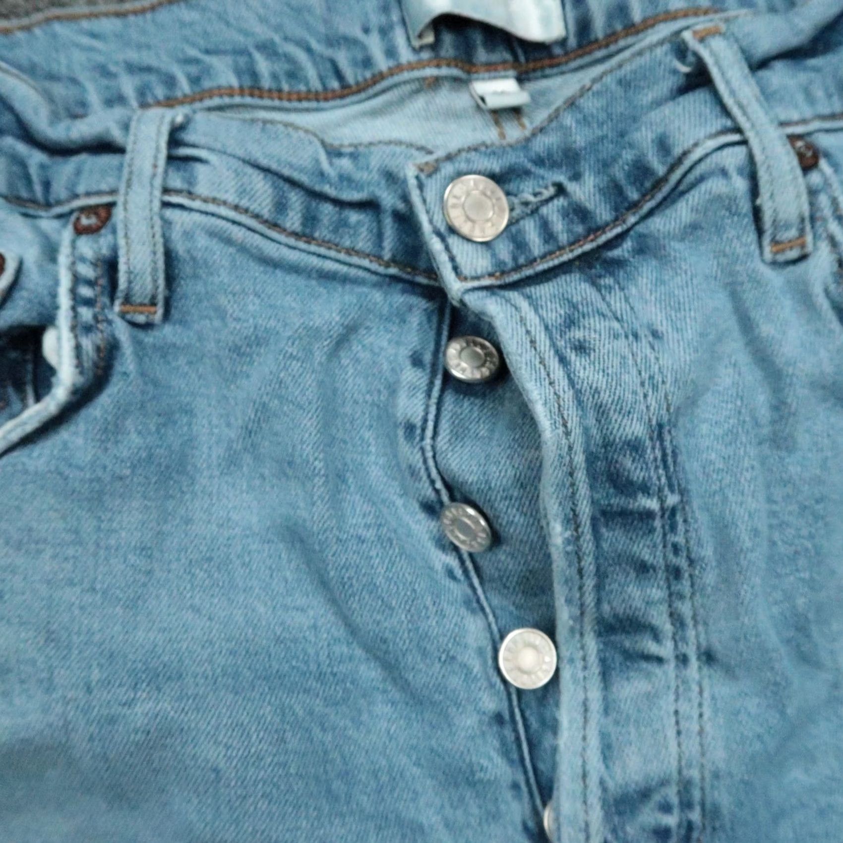 Agolde VINTAGE? No — AGOLDE Jeans Womens Slim 30x27 Blue 30 Button Fly Distressed 5-Pocket Denim Straight Jeans Women Size 30" / US 8 / IT 44 - 5 Thumbnail