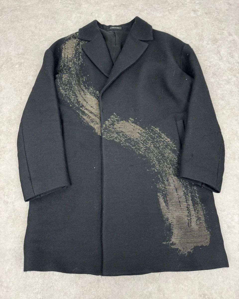 Emporio Armani AW2015 Emporio Armani Black Wool Aura Long Trench Jacket Size US M / EU 48-50 / 2 - 1 Thumbnail