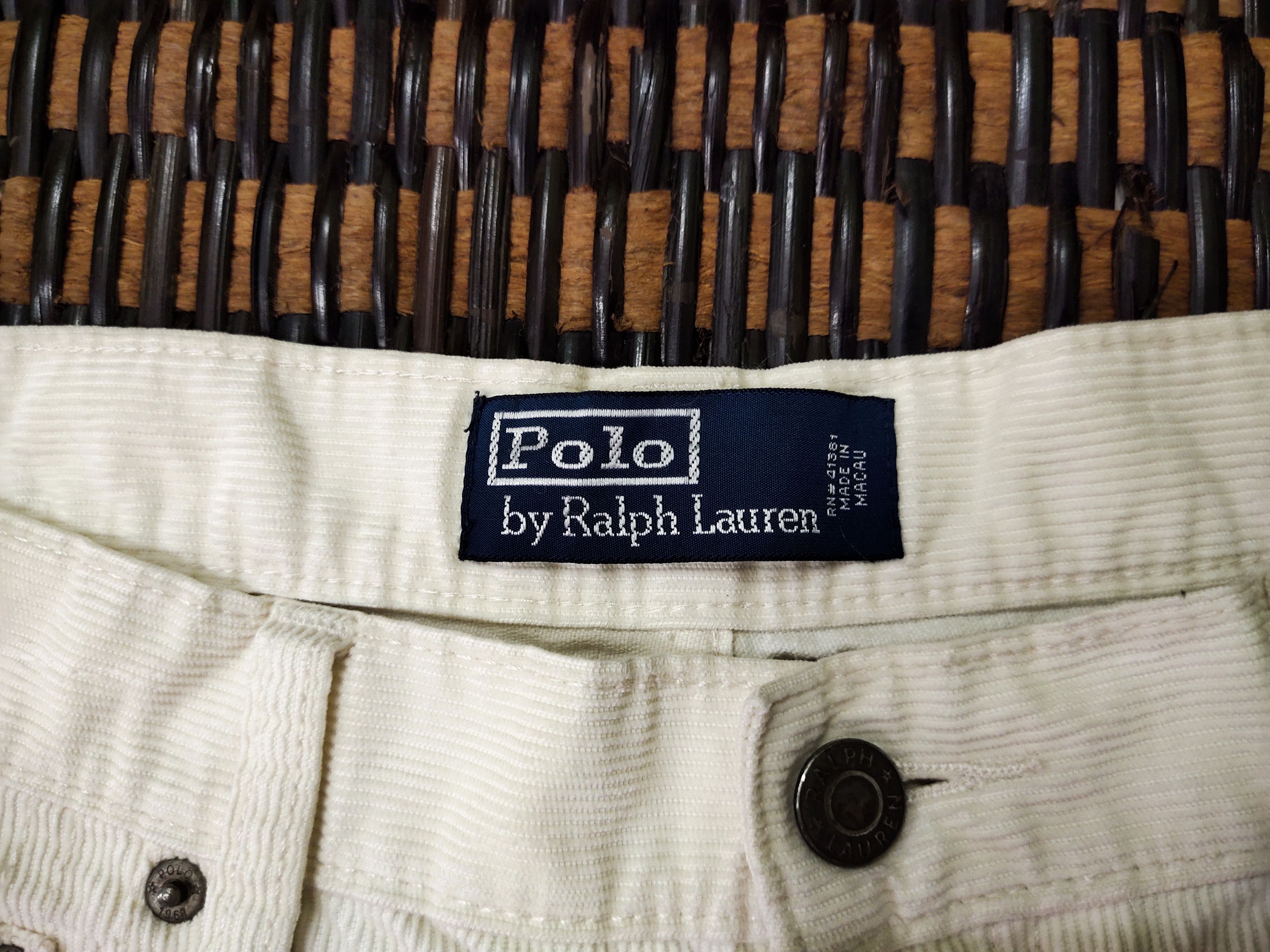 Polo Ralph Lauren × Vintage Wide Leg 🔥 Polo Ralph Lauren White Pant Size US 36 / EU 52 - 7 Thumbnail