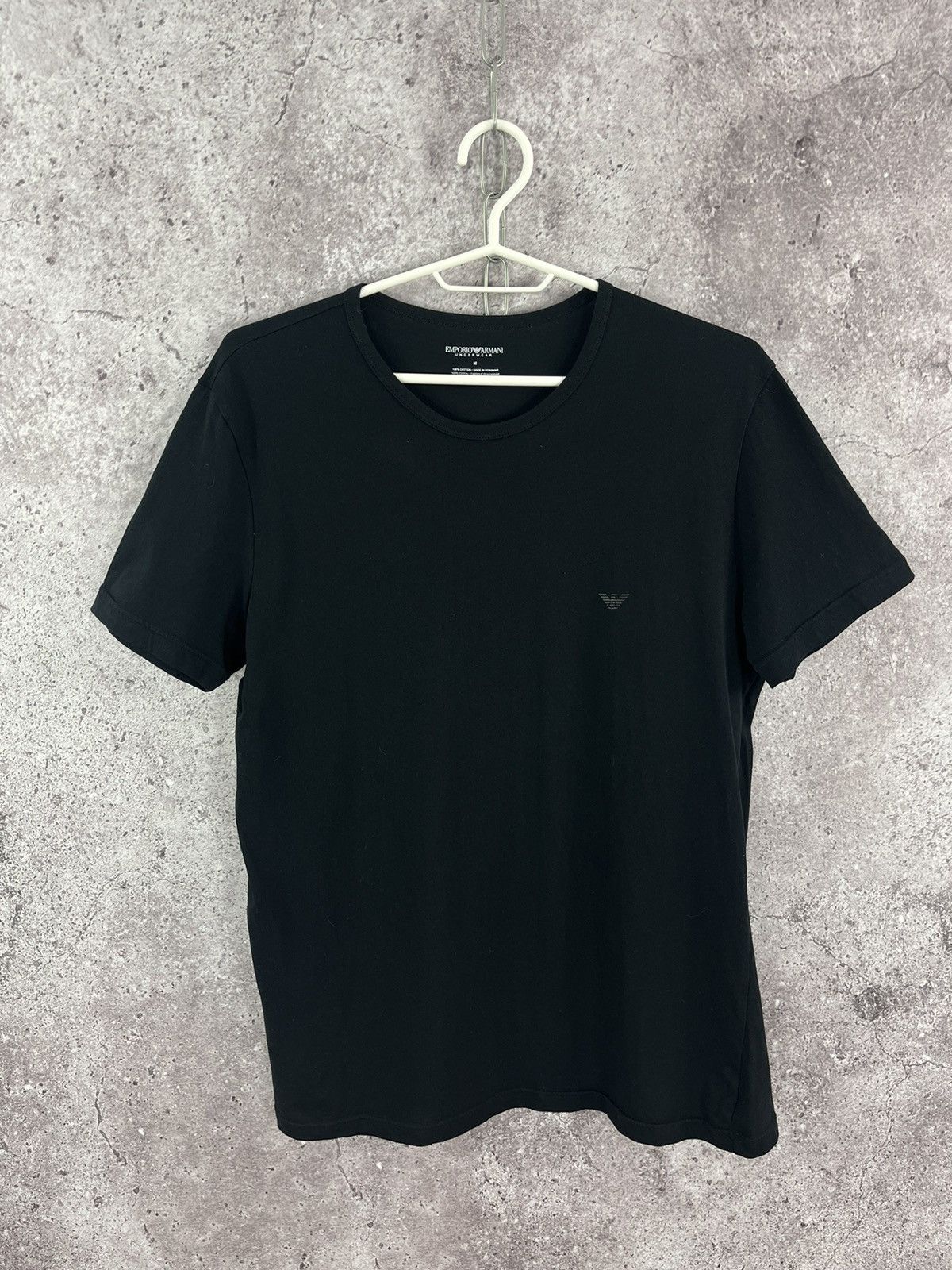 Armani Emporio Armani Basic Slim Fit T-Shirt Black Size M Size US M / EU 48-50 / 2 - 1 Thumbnail