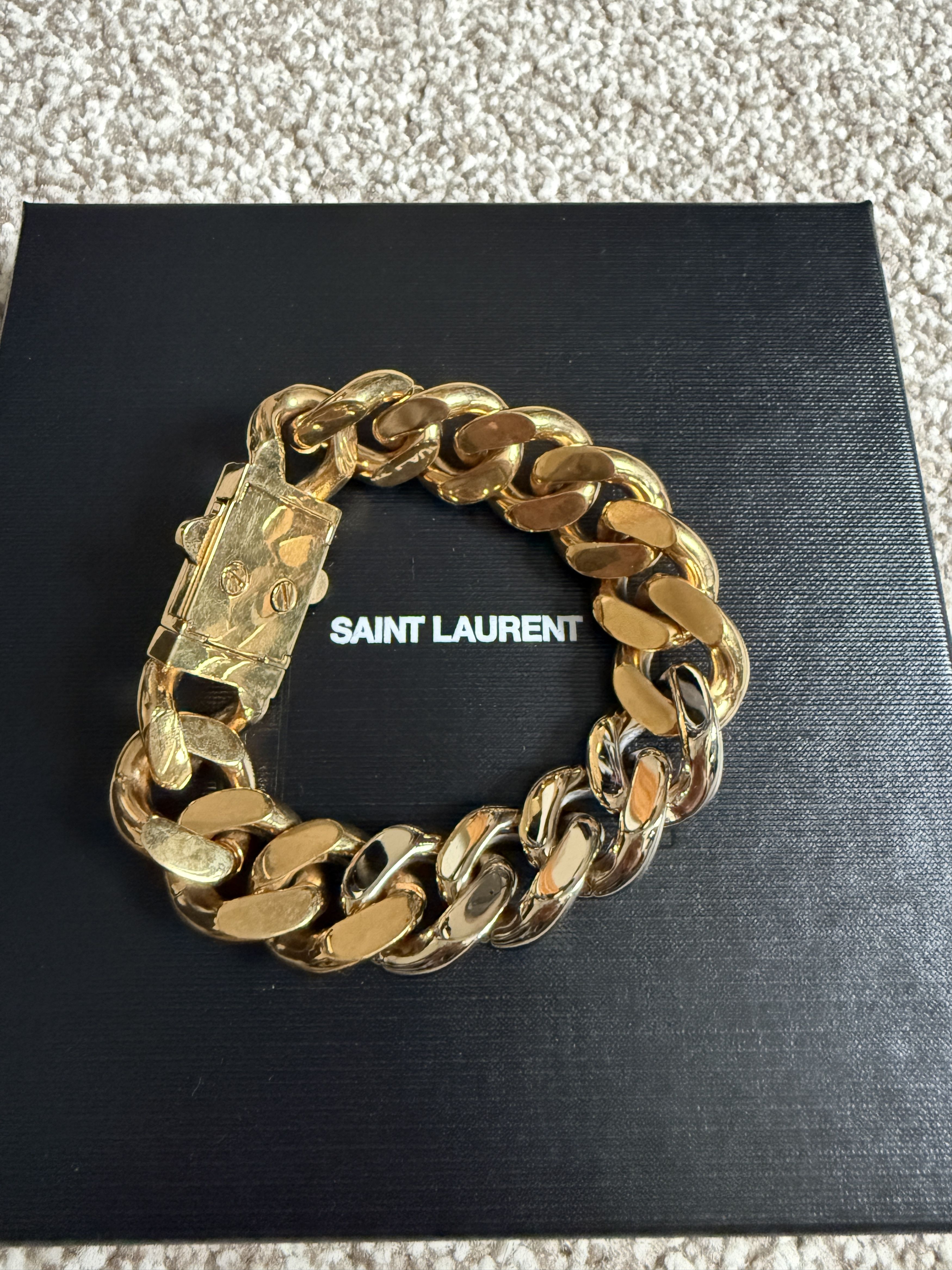 Saint Laurent Paris YSL two tone bracelet Size ONE SIZE - 3 Thumbnail