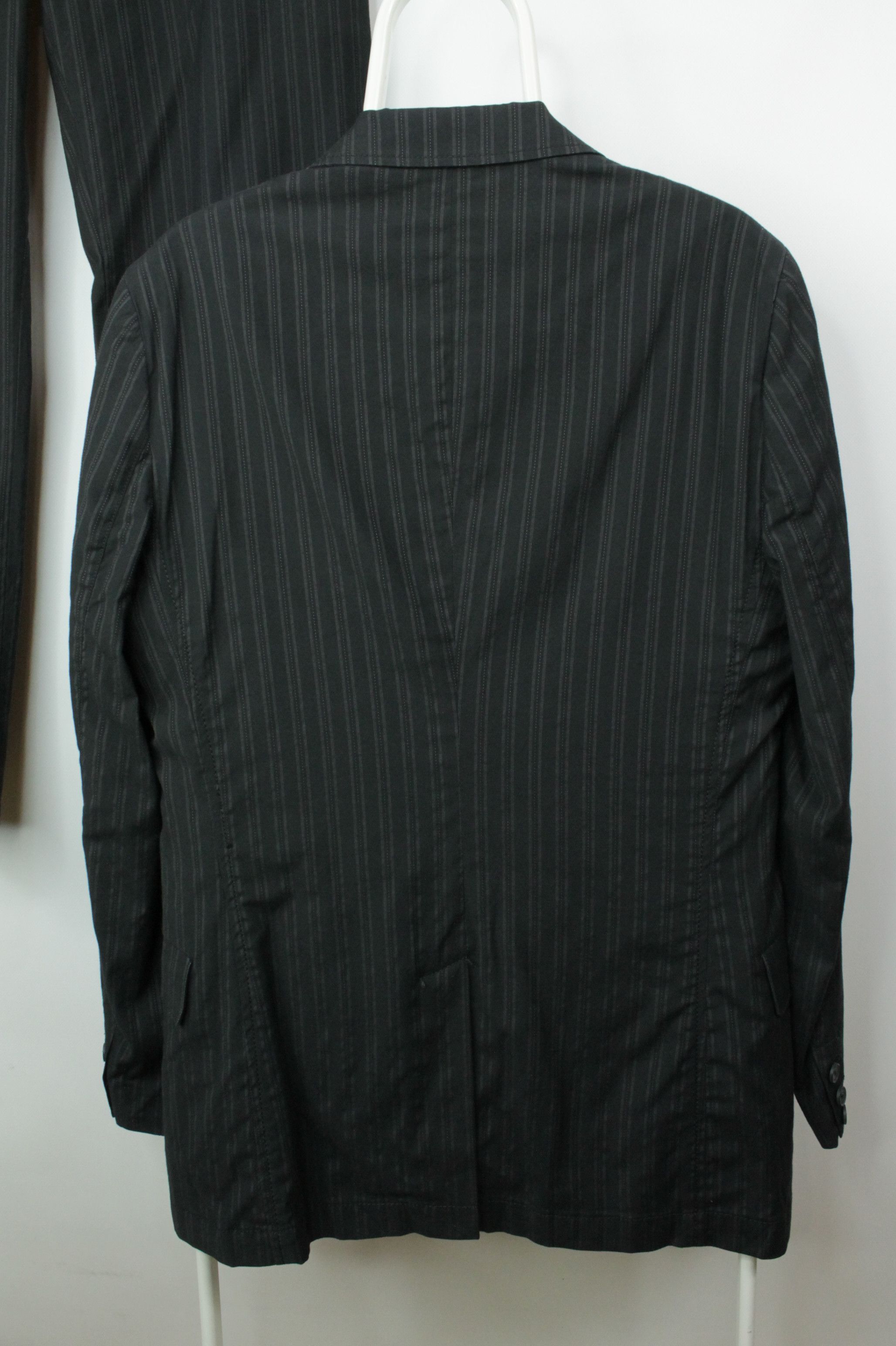 Costume National Vintage C'N'C Costume National Black Striped Suit Men's Size 40R - 6 Thumbnail