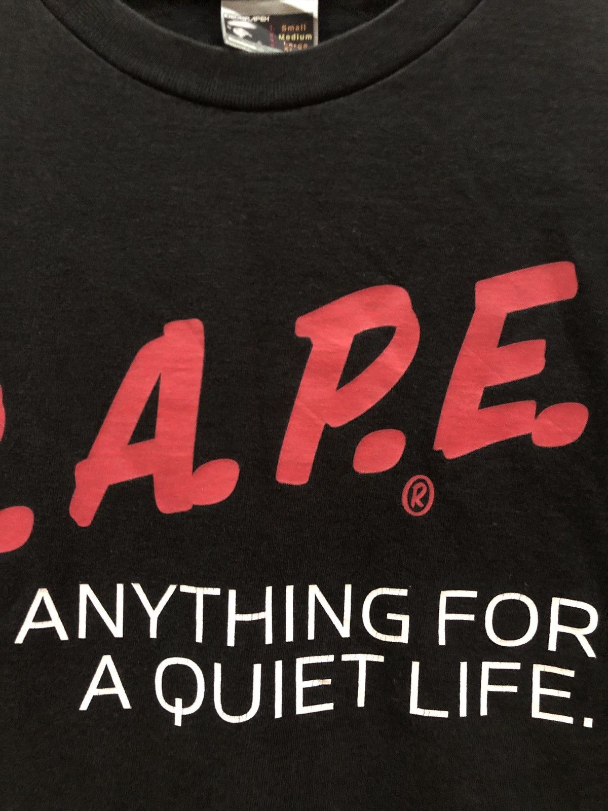 Bape RARE OG Early 2000 BAPE DARE Logo Tee Size US M / EU 48-50 / 2 - 2 Thumbnail