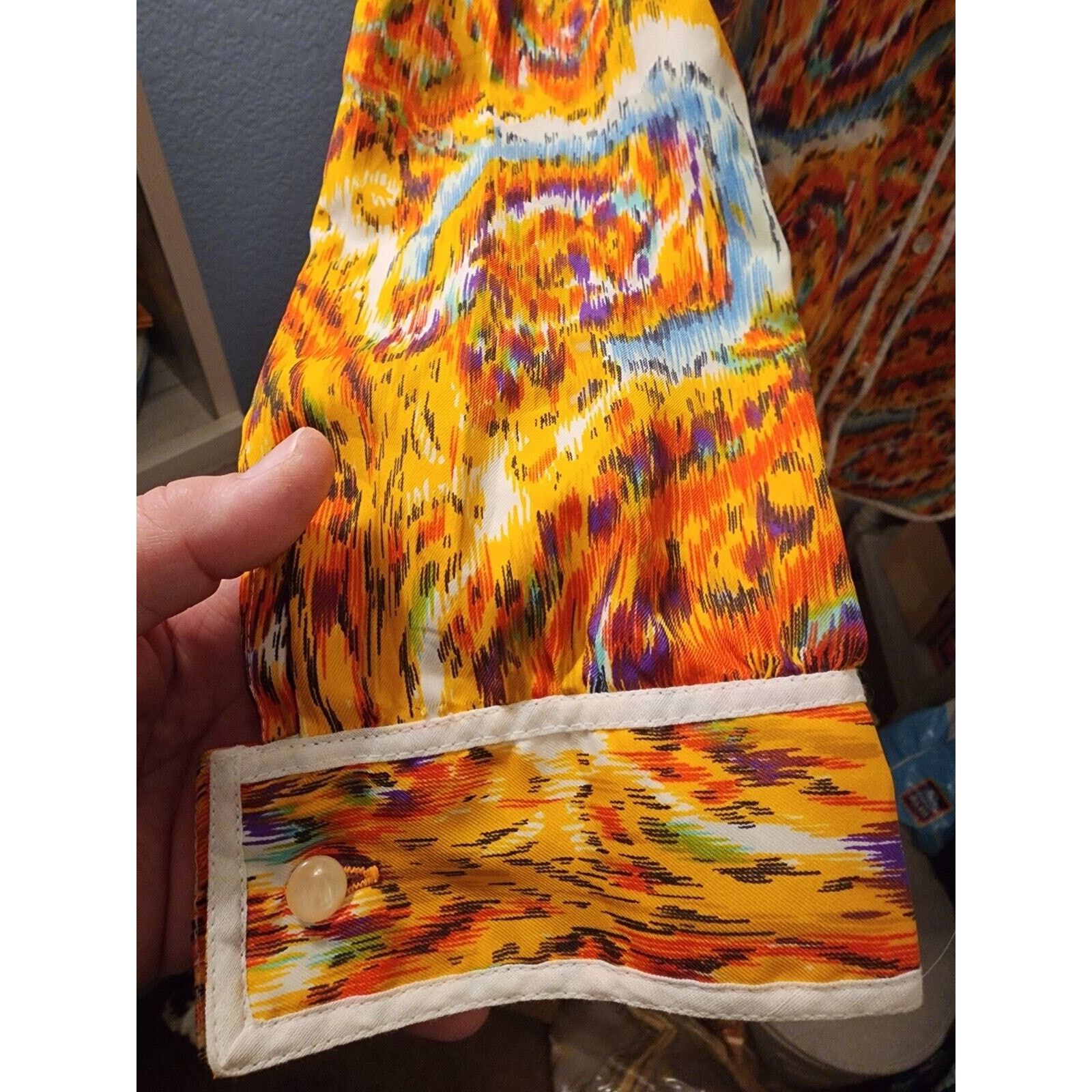 Other Vtg 70s Blouse King James California Novelty Rare Sz 18 Size L / US 10 / IT 46 - 4 Thumbnail