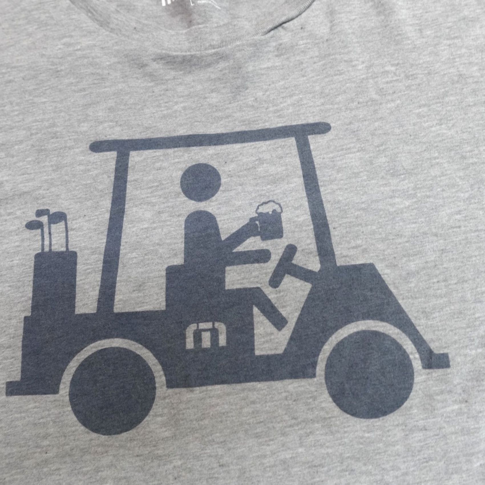 TravisMathew Travis Mathew Mens Shirt Golf Cart Stick Figure Beer Mug Gray L Large Short Sleeve Crew Neck Cotton Blend Logo Graphic T-Shirt Mens Size US L / EU 52-54 / 3 - 2 Thumbnail