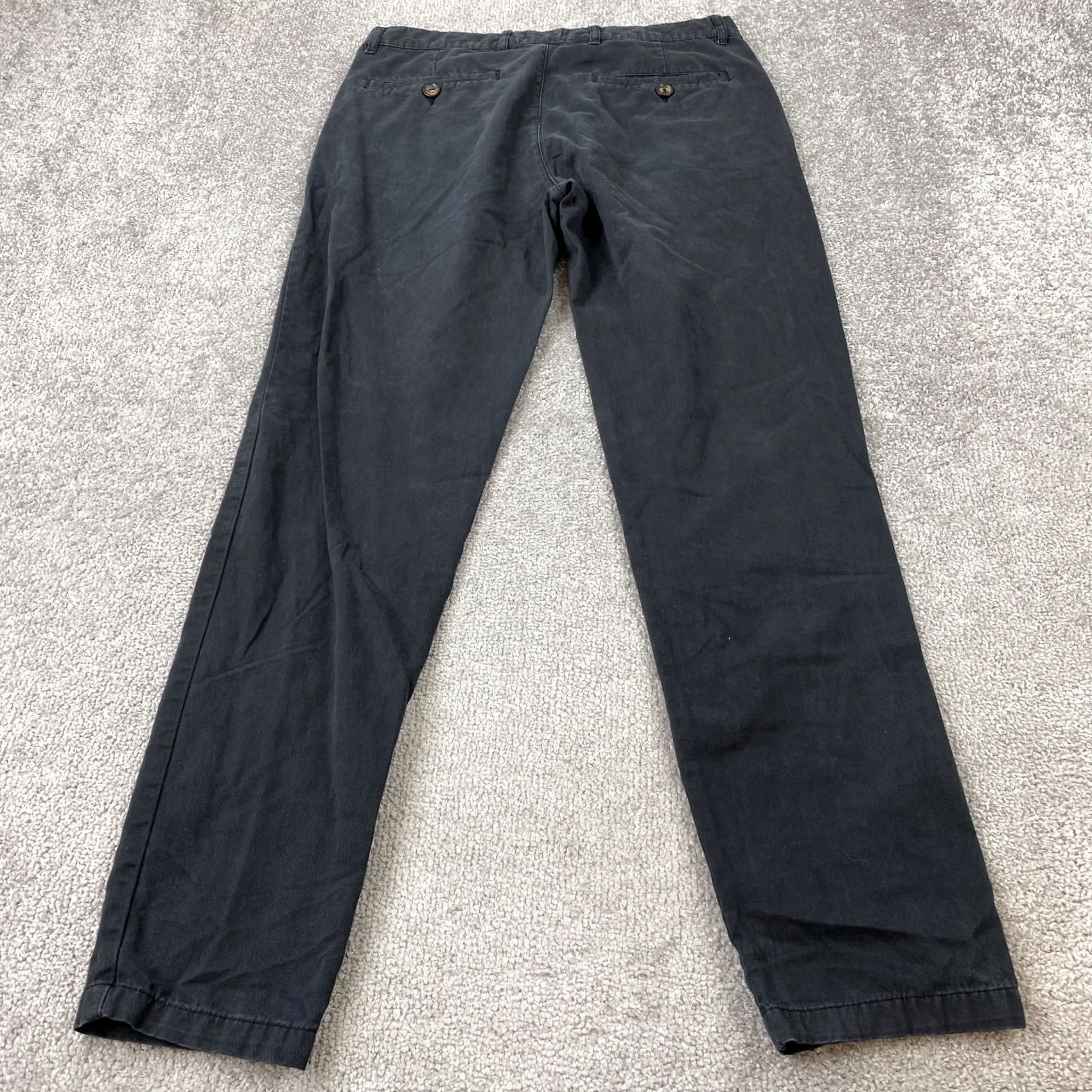Boohoo Boohoo Pants Mens 30 x 30 Black Cotton Chino Casual Flat Front Size US 30 / EU 46 - 3 Thumbnail