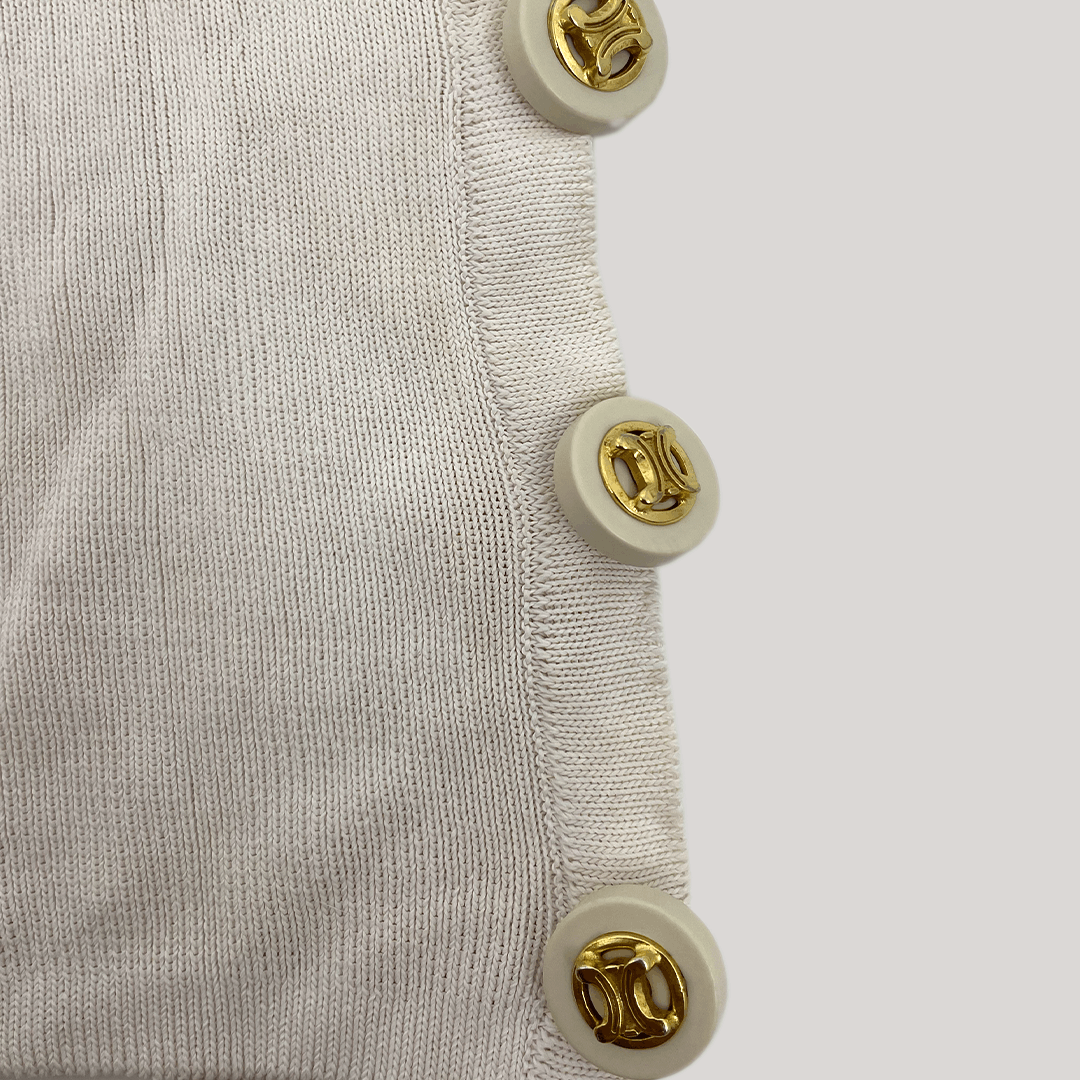 Celine × Vintage Vintage 80s Celine Silk Blazer Size M / US 6-8 / IT 42-44 - 7 Thumbnail