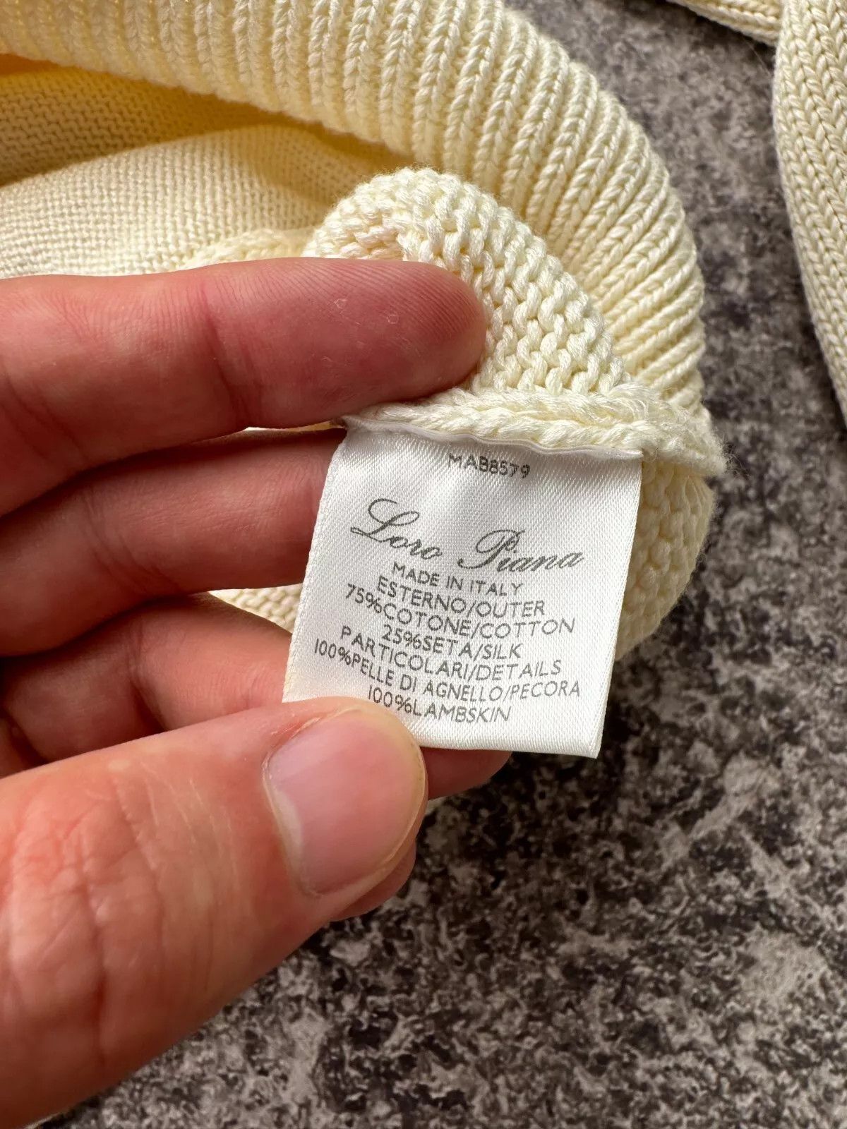 Loro Piana Loro Piana Knit Silk Sweater With Leather Inserts Size US M / EU 48-50 / 2 - 14 Thumbnail