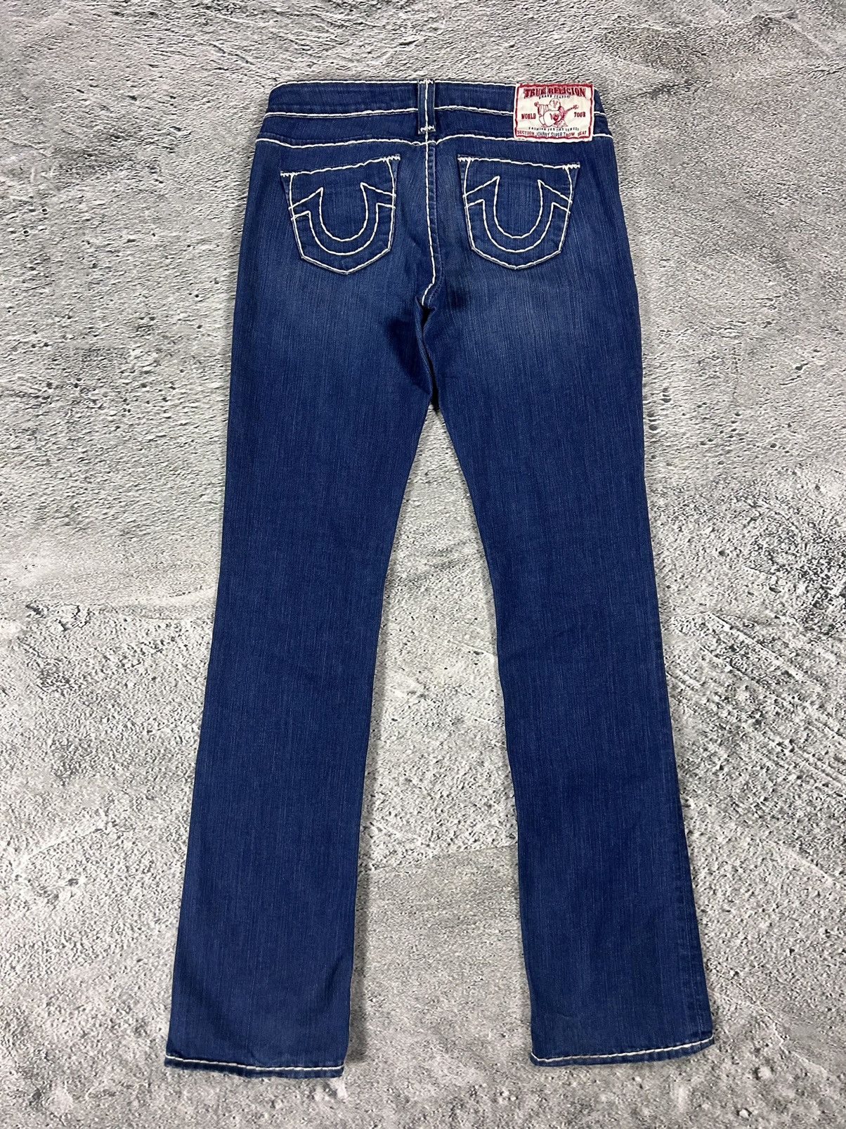 True Religion True Religion jeans flared vintage denim pants navy blue Size 28" / US 6 / IT 42 - 1 Thumbnail