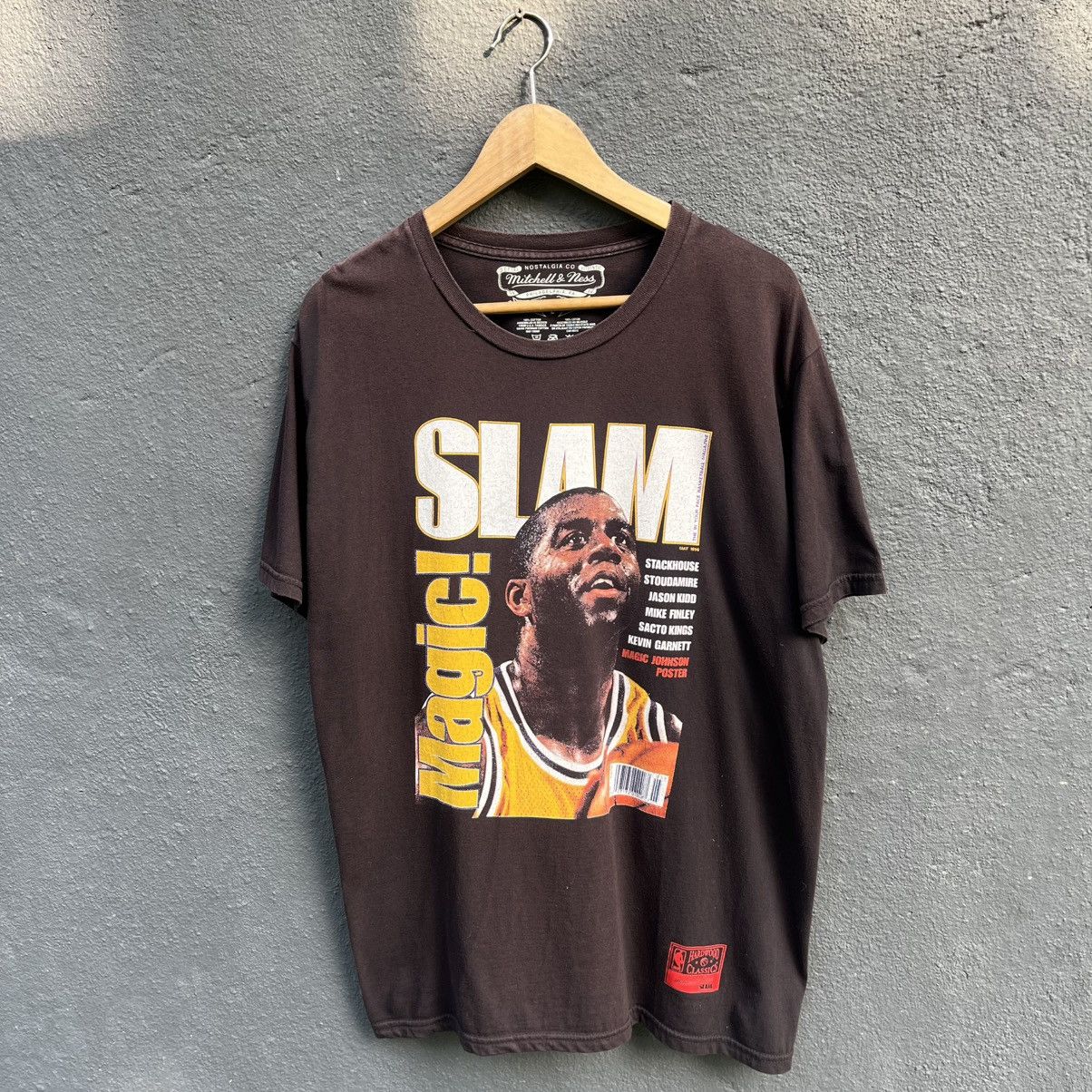 Mitchell & Ness Thrashed Faded Mitchell&Ness Magic Johnson Tee Size US L / EU 52-54 / 3 - 1 Thumbnail