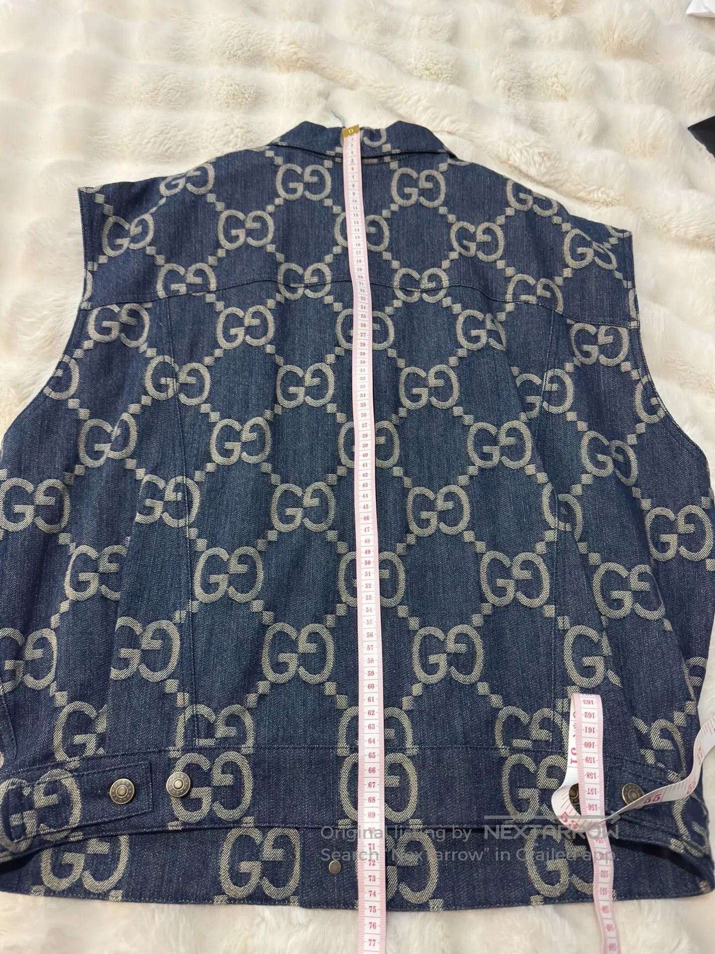 Gucci Guicci Printed Denim Vest| Size US M / EU 48-50 / 2 - 9 Thumbnail