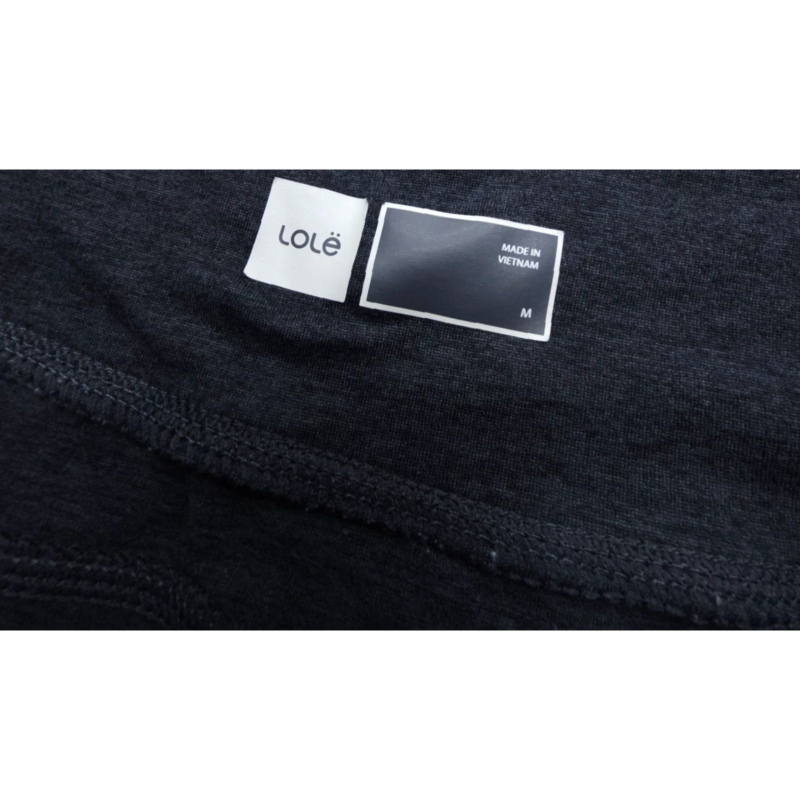 Vintage Lolë Lole Lounger Jogger Pants Womens M Charcoal Blue Stretch Athleisure Gym Yoga Size 29" - 3 Thumbnail
