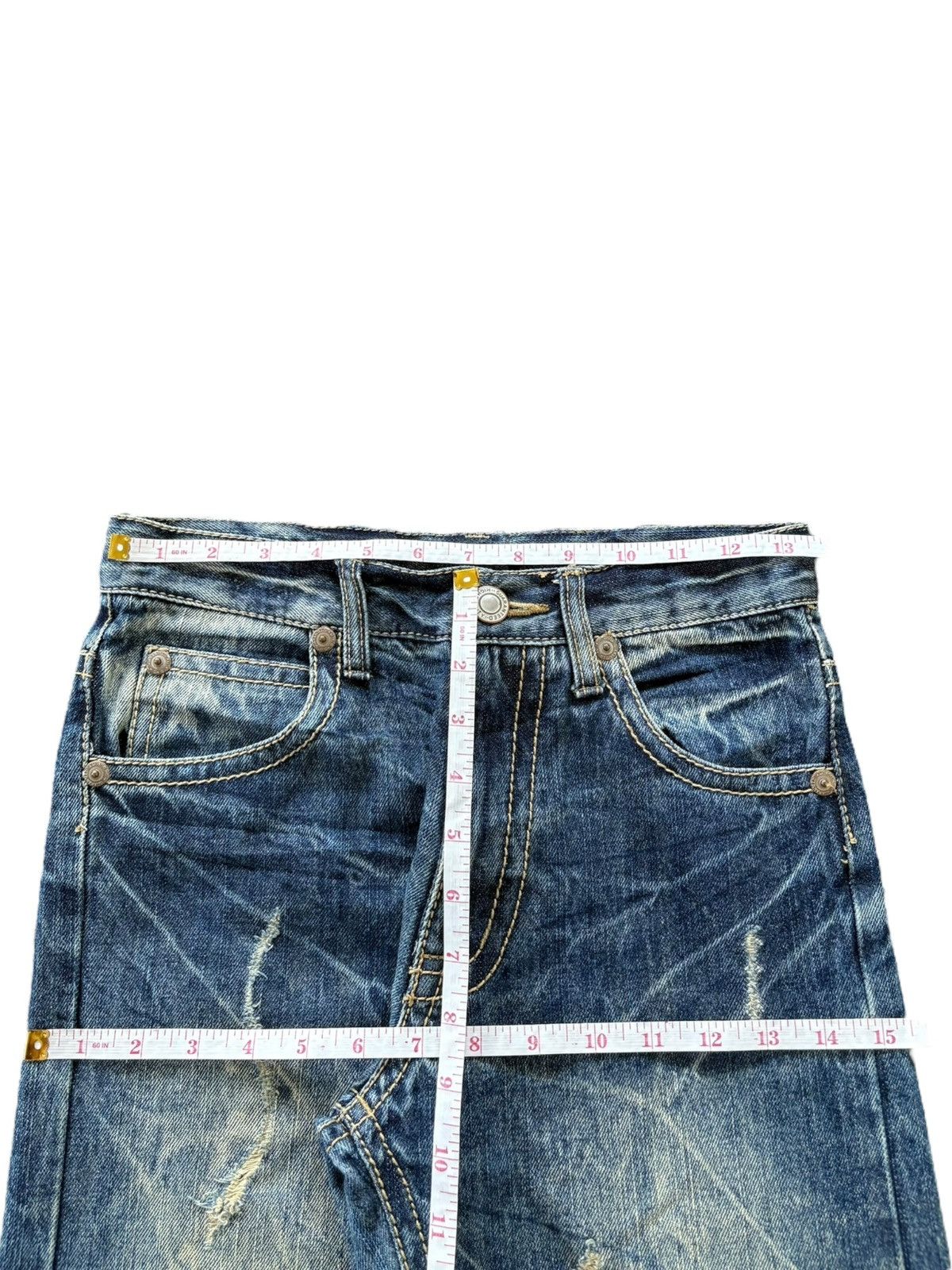 Diesel Vintage Japanese Brand Rusty Wash Distressed Jeans Size 27" / US 4 / IT 40 - 6 Thumbnail