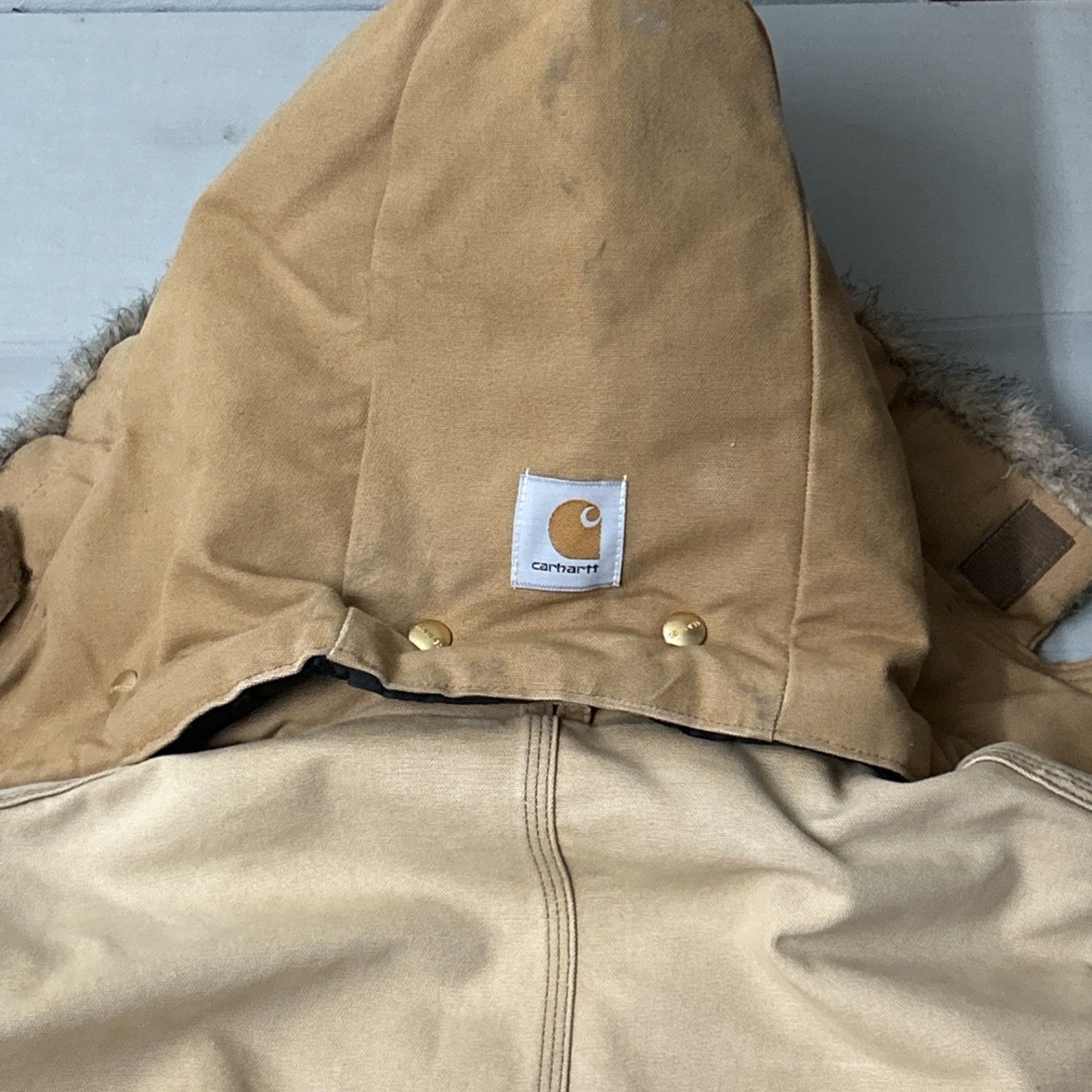 Carhartt Vintage Carhartt C03 BRN Arctic Coat A01 Hood USA UNION TAG Size US L / EU 52-54 / 3 - 10 Thumbnail