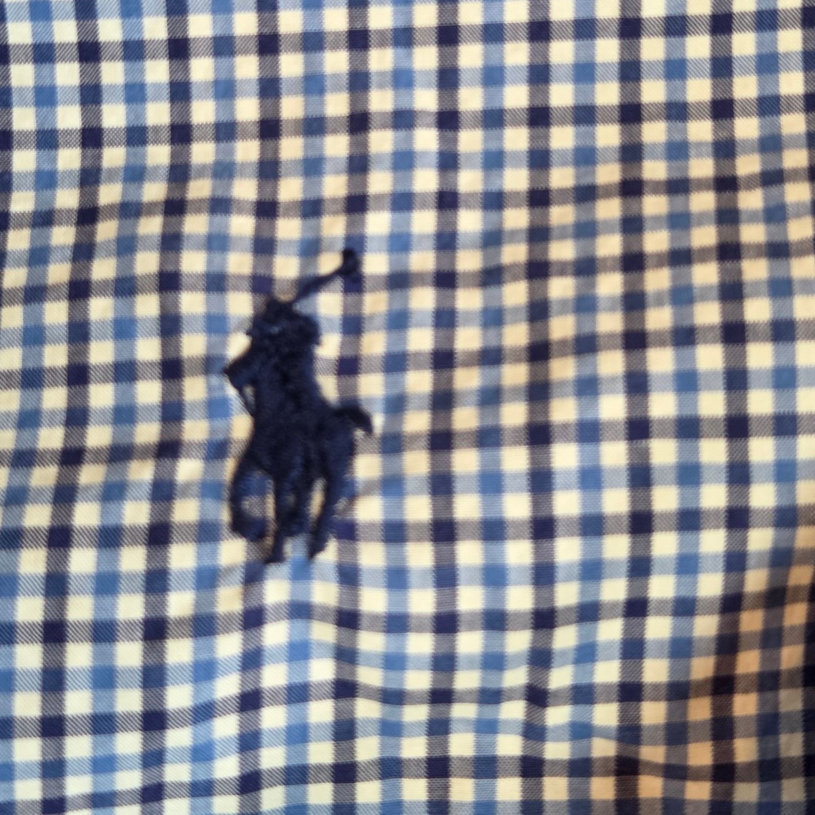 Polo Ralph Lauren Polo Ralph Lauren 2XLT Blue Gingham Cotton Shirt Size US XXL / EU 58 / 5 - 6 Thumbnail