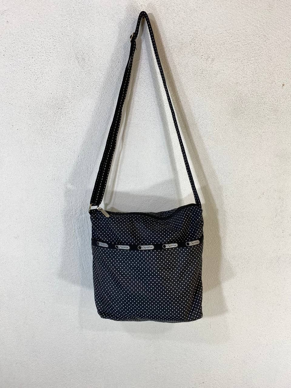 image of Avant Garde x Lesportsac Polkadot Sling Bag Nice Design in Black White, Men's